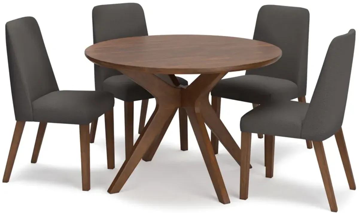 Lyncott 5 Piece Round Dining Set