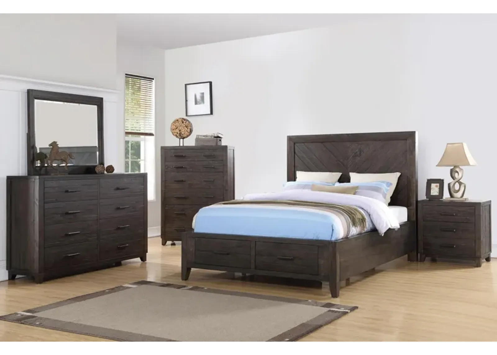 Ashford 3-Piece Queen Storage Bedroom Set