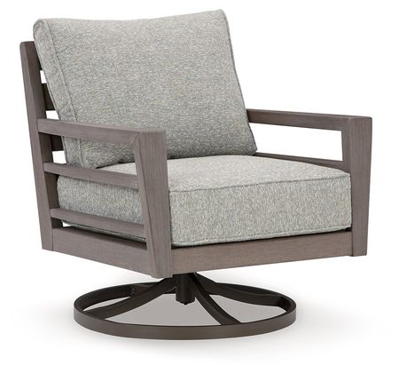 Hillside Bard Outdoor Swivel Lounge Chair with Cushion