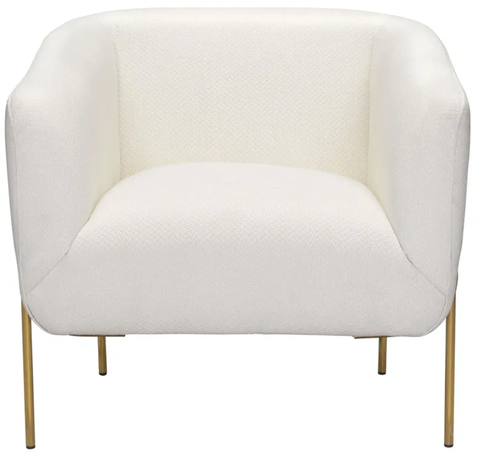 Micaela Arm Chair Ivory & Gold