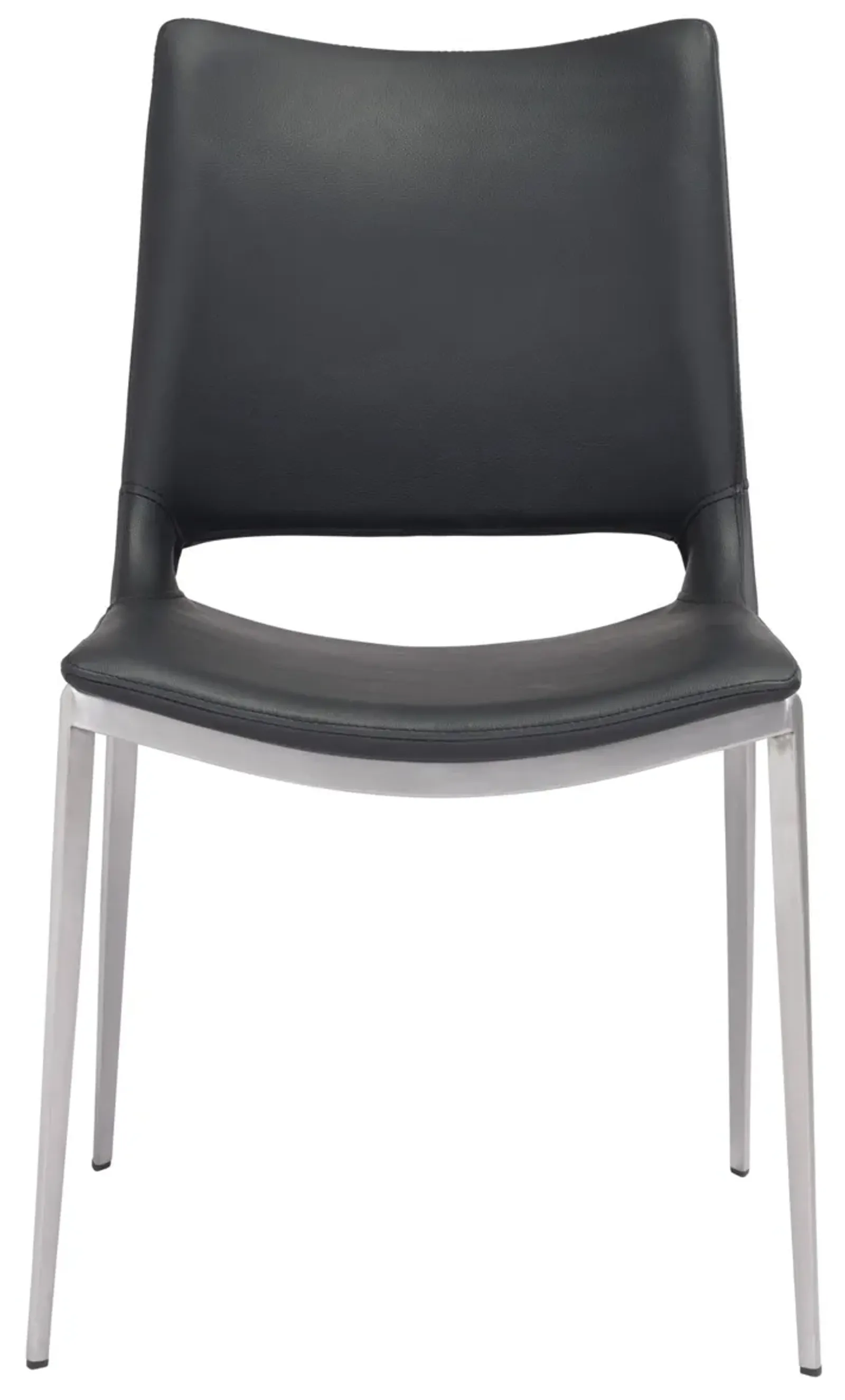 Ace Dining Chair (Set of 2) Black & Silver