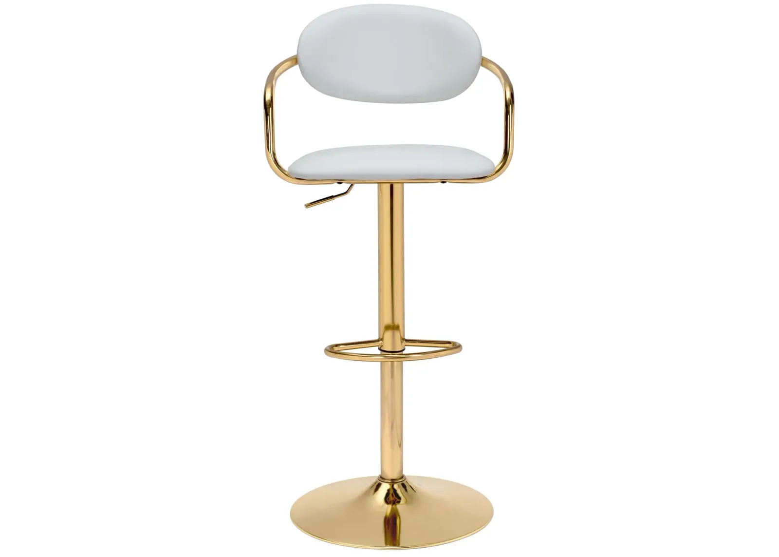 Gusto Barstool White & Gold