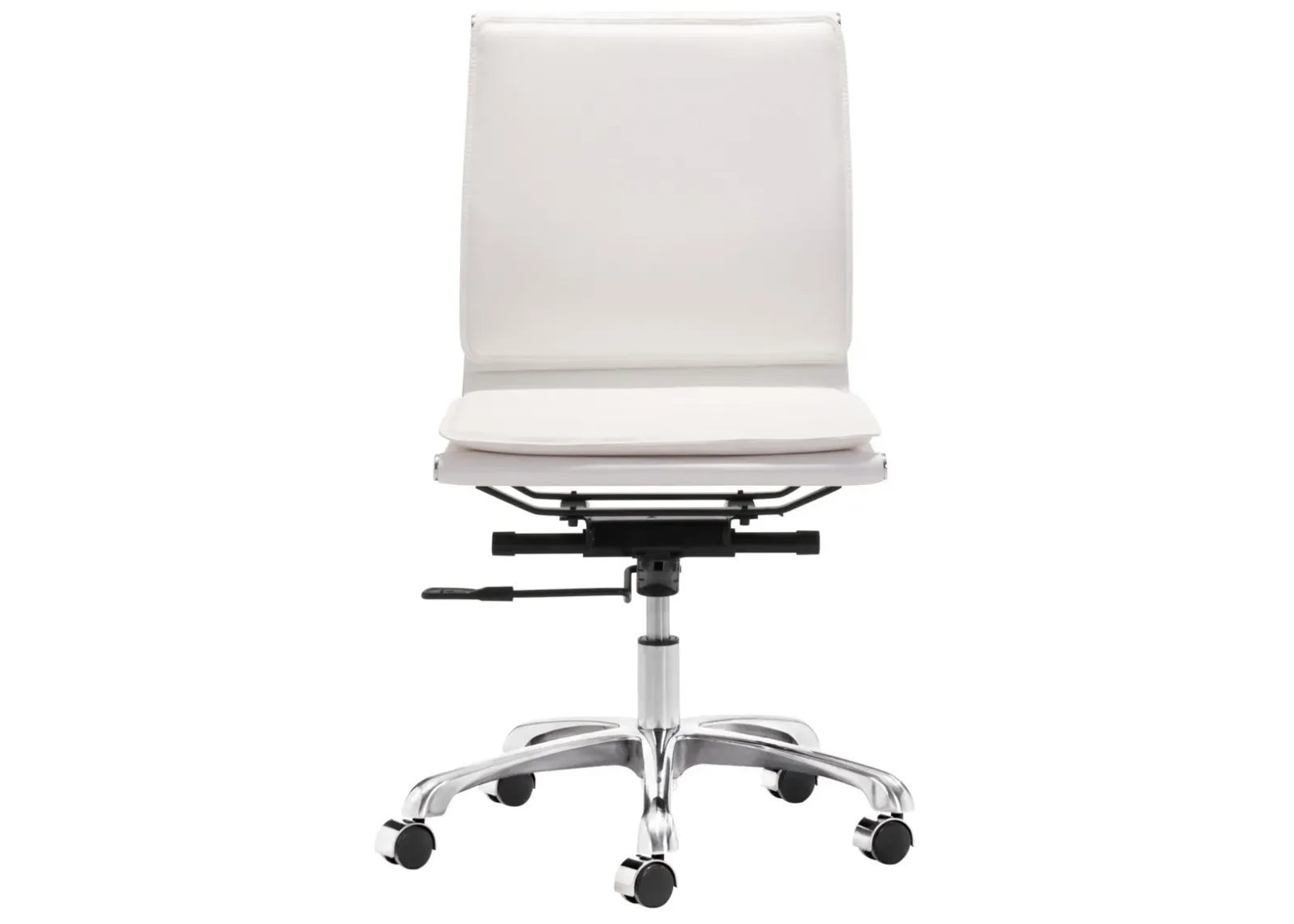 Lider Plus Armless Office Chair White