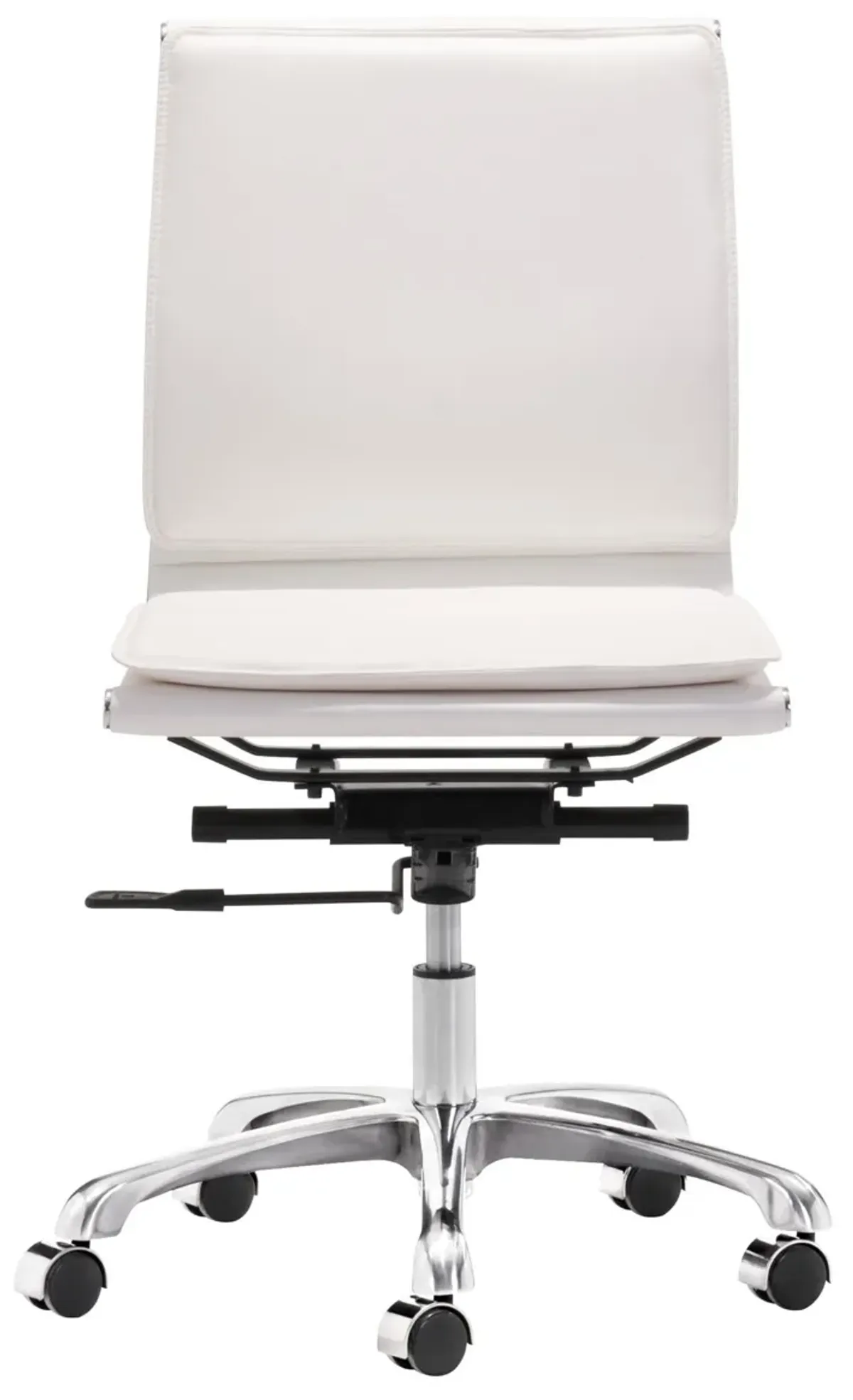 Lider Plus Armless Office Chair White