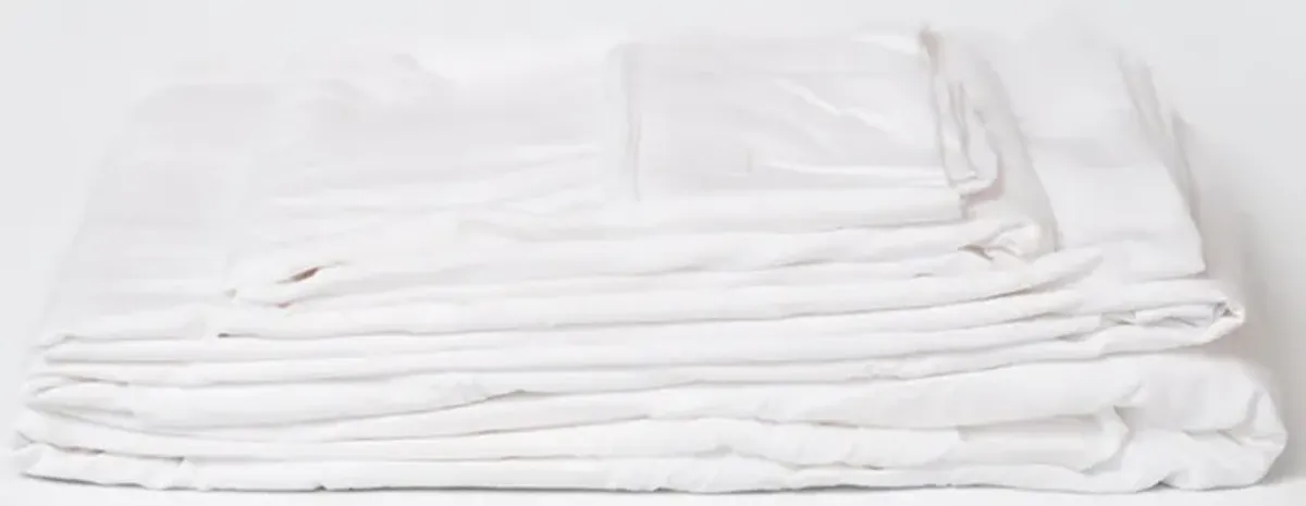 BedTech Microplush Bamboo Split Head King Sheet Set in White