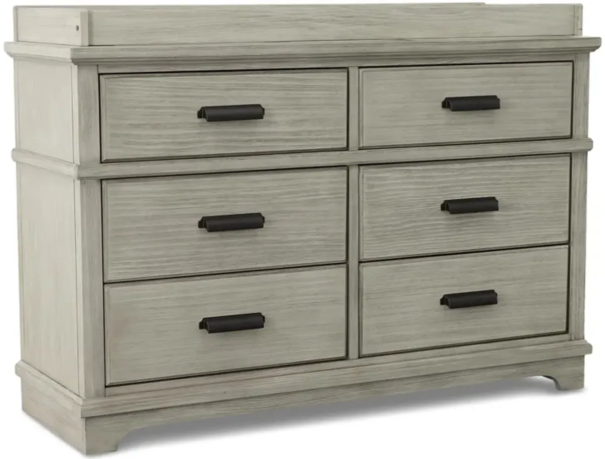 Asher 6 Drawer Dresser with Changing Top