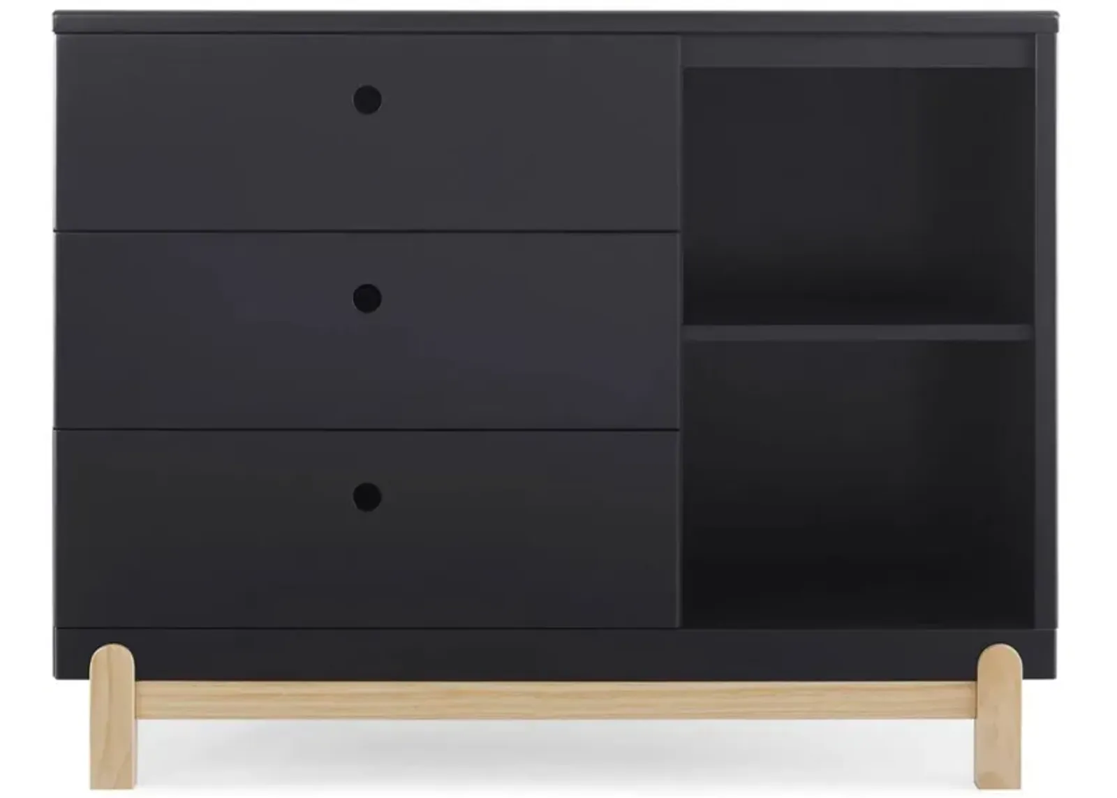 Poppy 3 Drawer Dresser with Cubbies