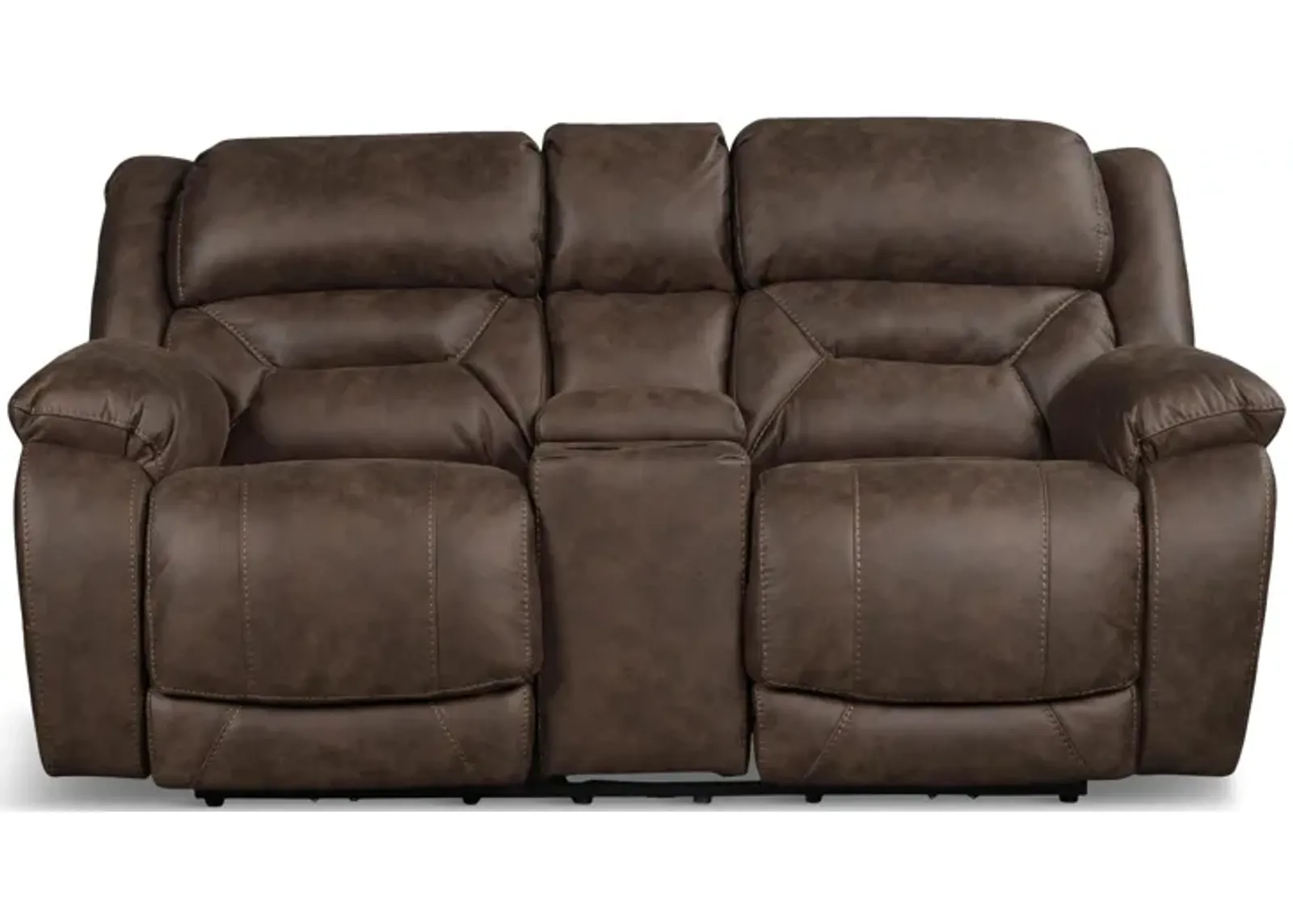 Valor Brown Power Loveseat