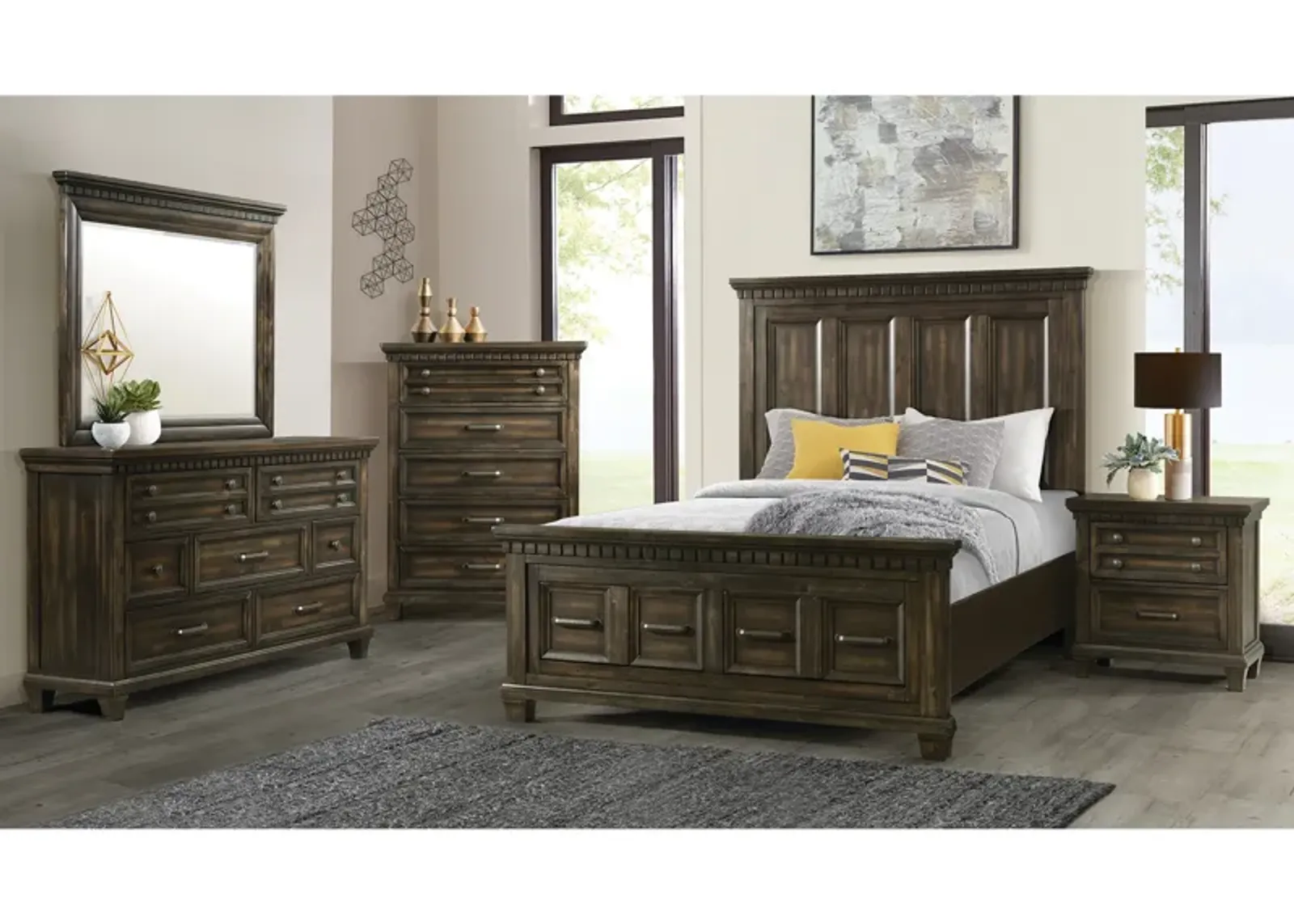 Warwick 3-Piece Queen Storage Bedroom Set