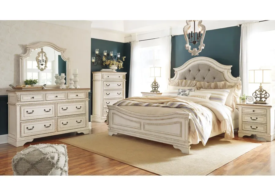 Realyn 4-Piece Queen Upholstered Panel Bedroom Set