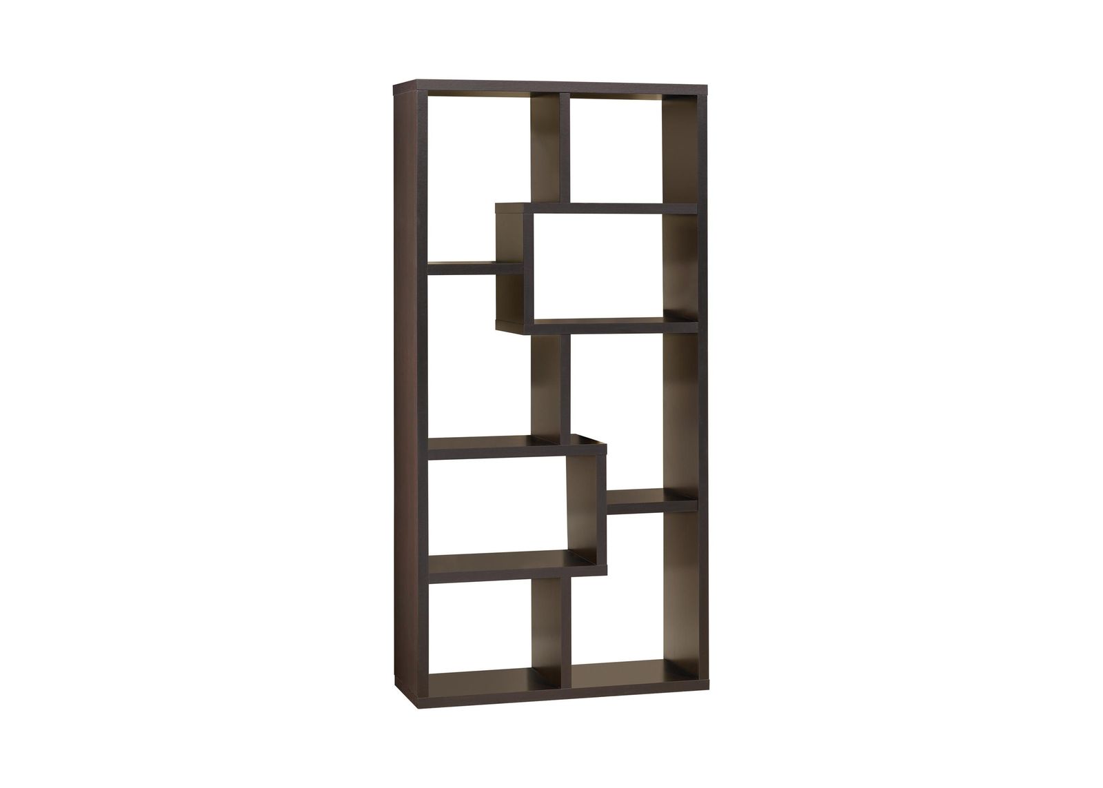 Theo 10-shelf Bookcase Cappuccino