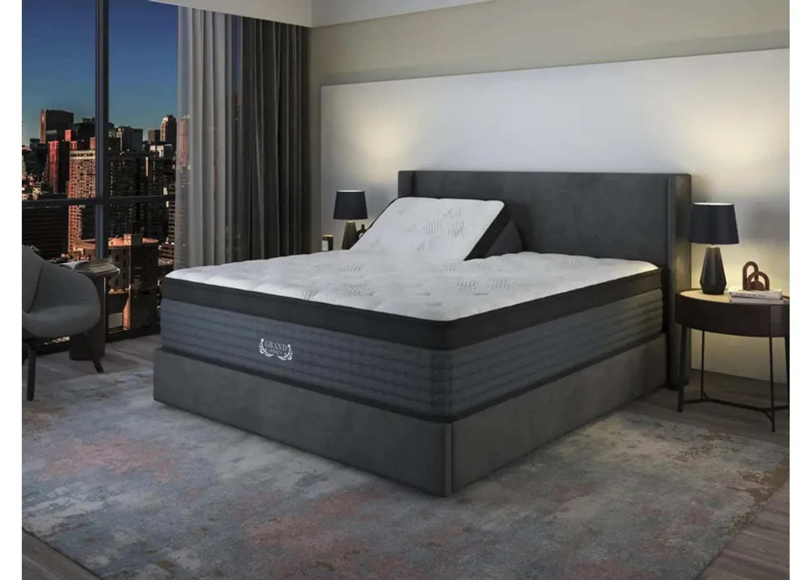 Grand Legacy Hybrid Medium King Mattress with Individual Sleep Technology