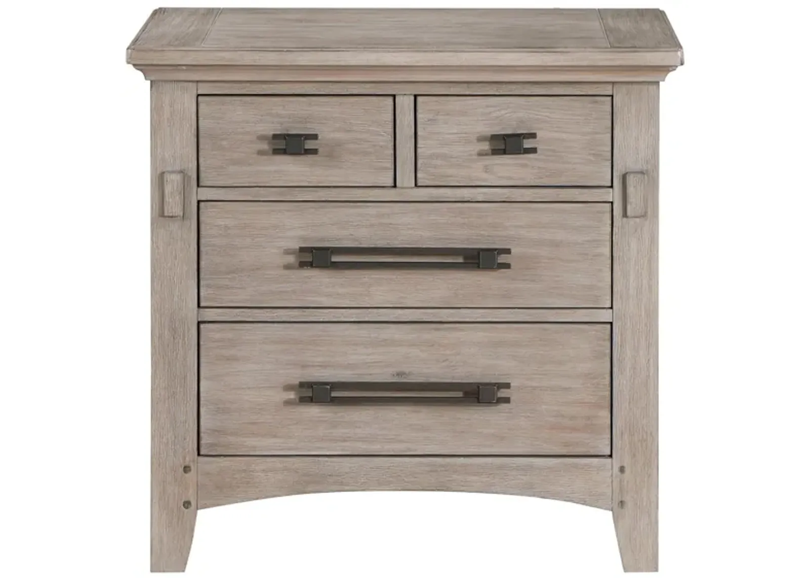 Ackley 3 Drawer Nightstand in Tan