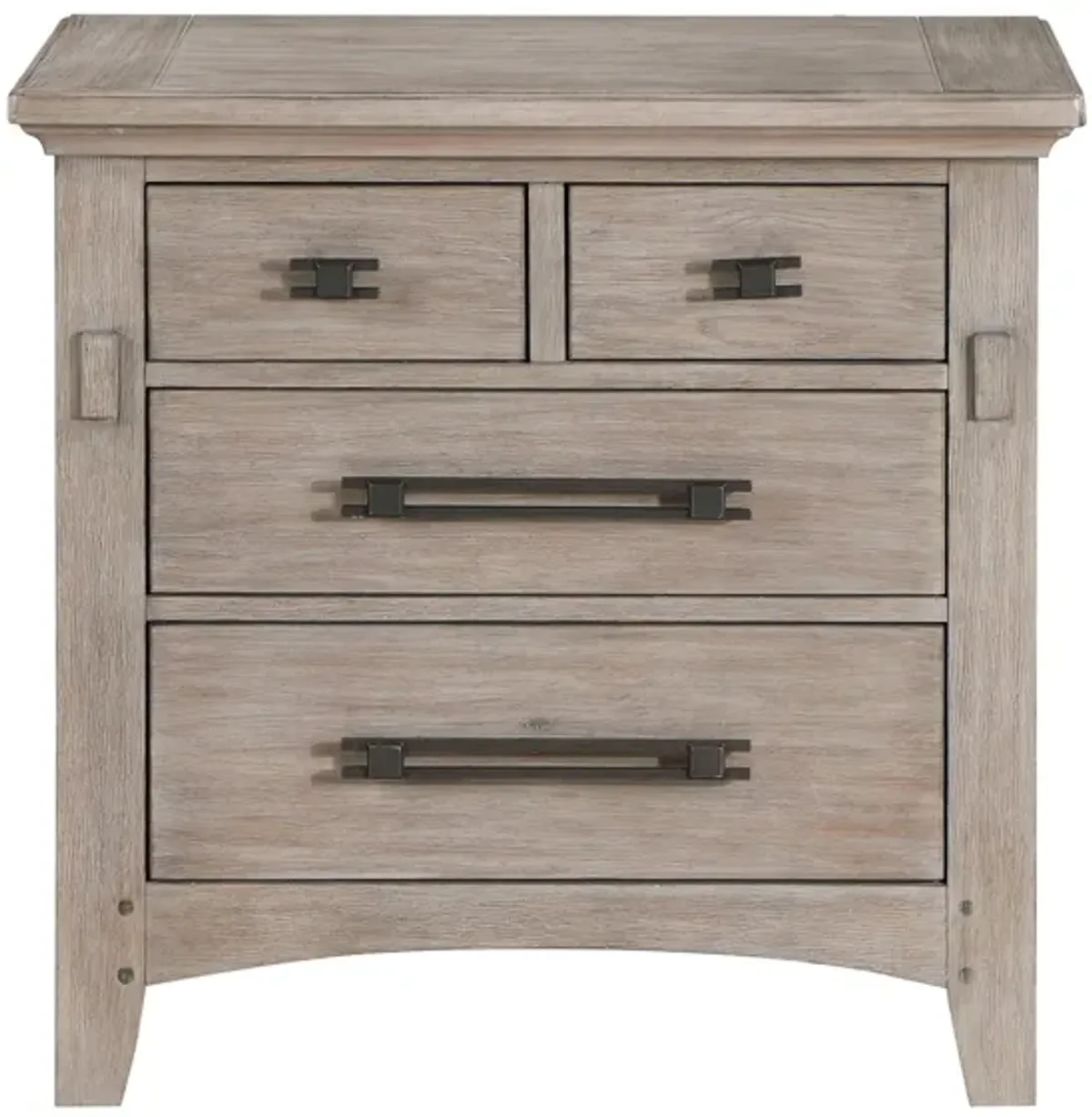 Ackley 3 Drawer Nightstand in Tan