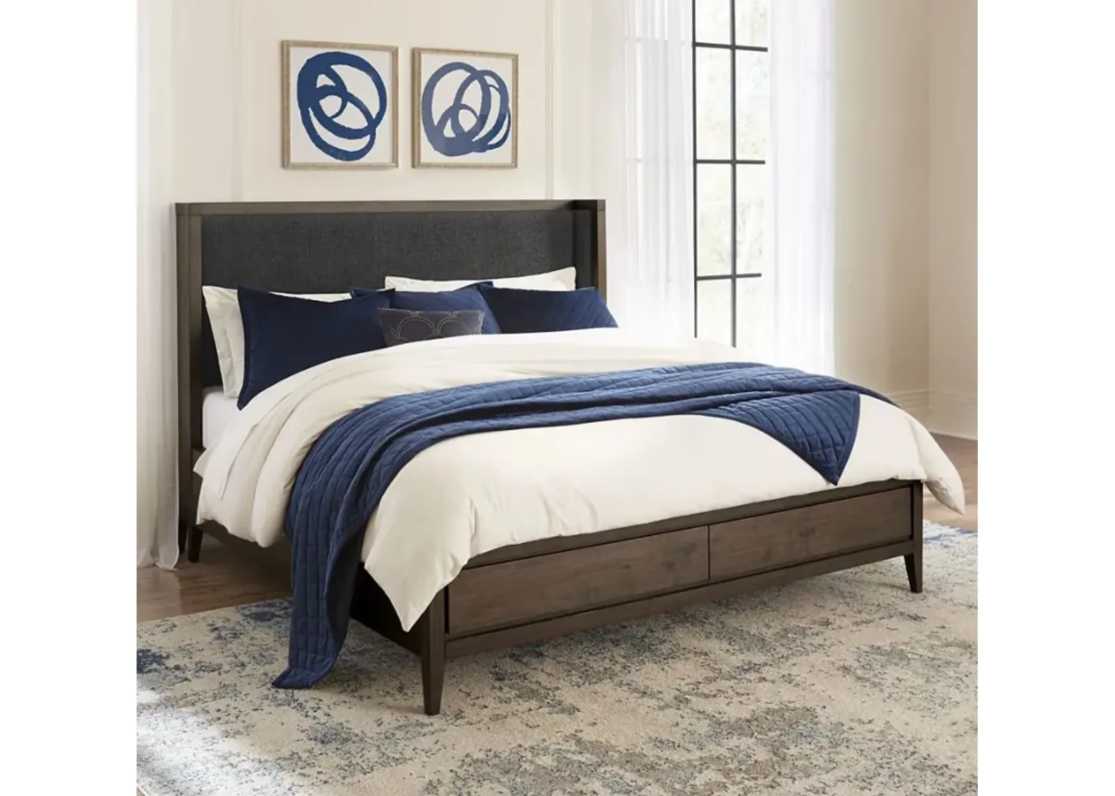 Jasper Queen Upholstered Storage Bed