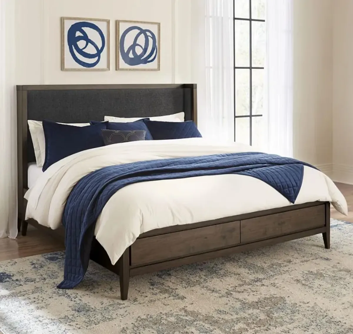 Jasper Queen Upholstered Storage Bed