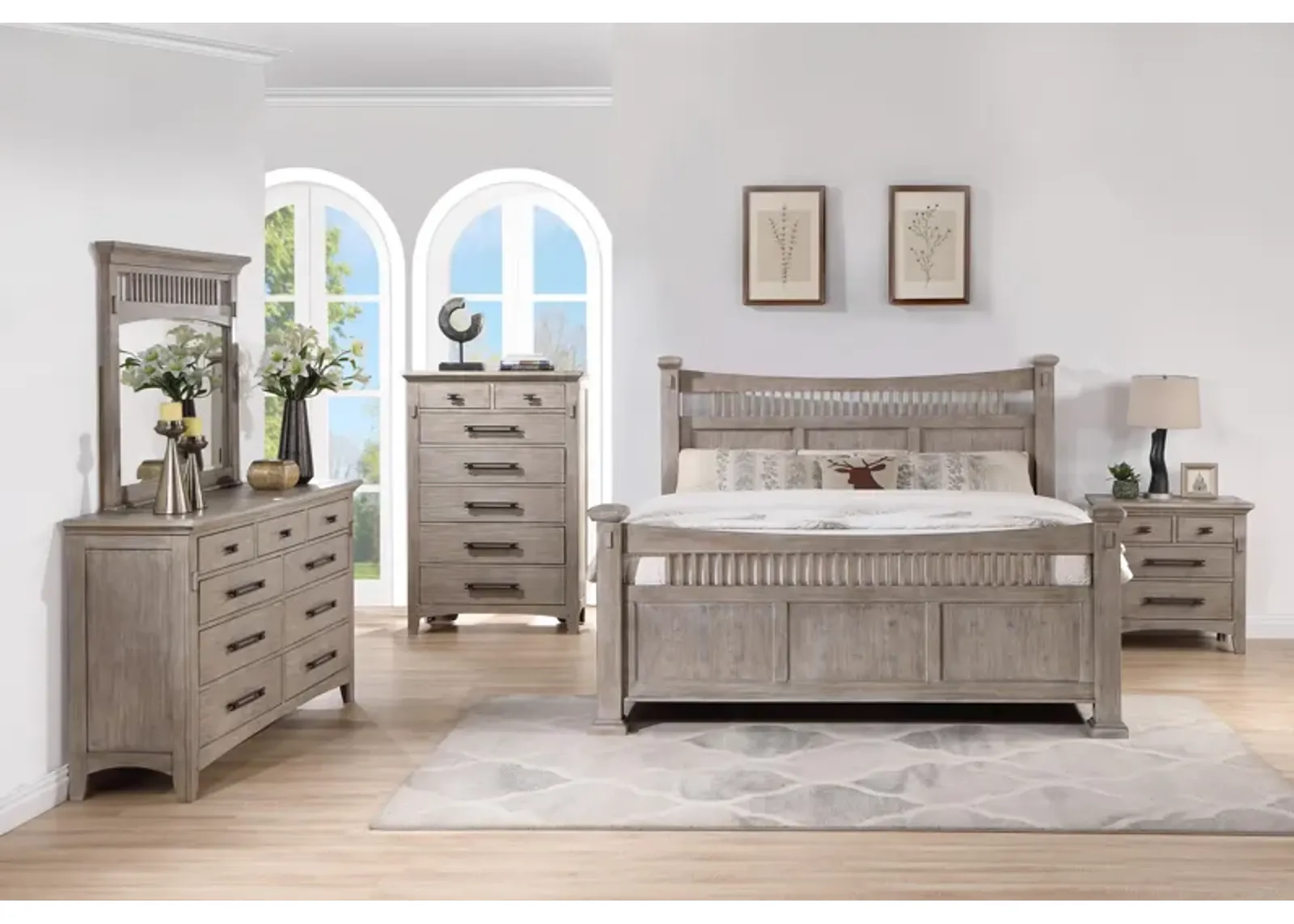 Ackley 3-Piece King Panel Bedroom Set