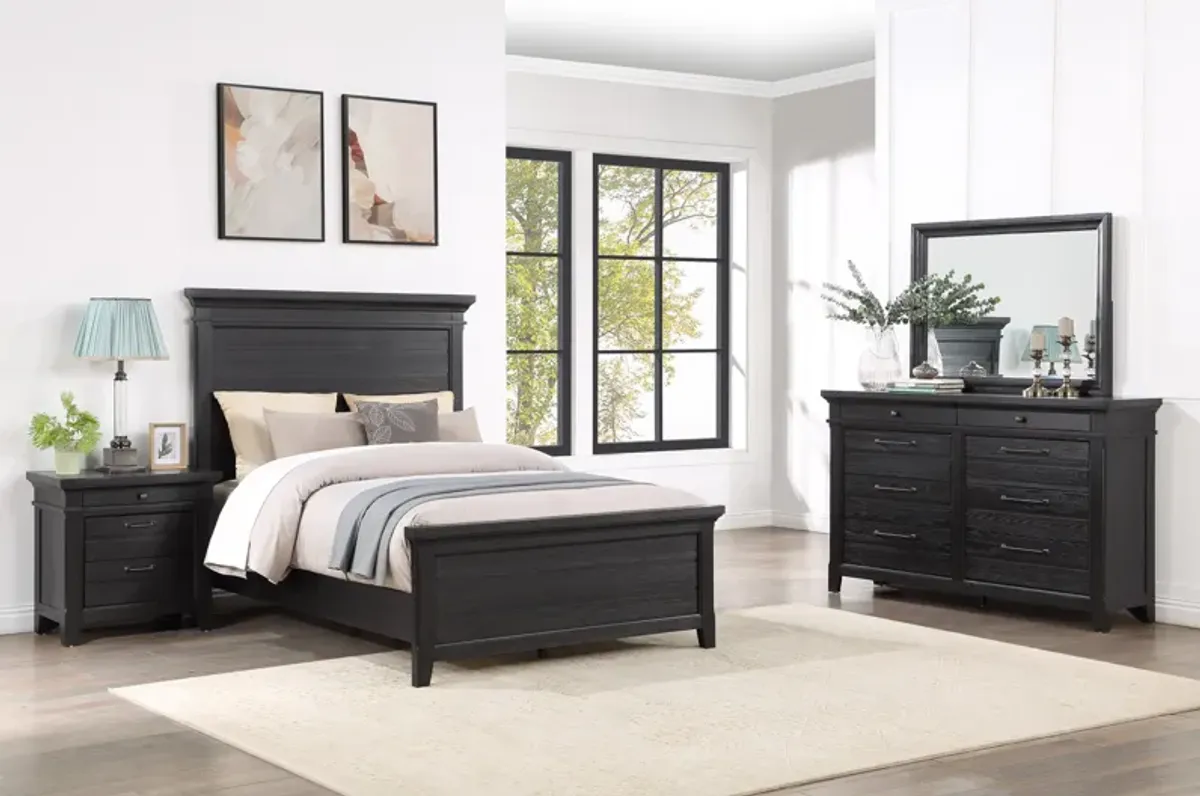 Onyx 5-Piece Full Panel Bedroom Set