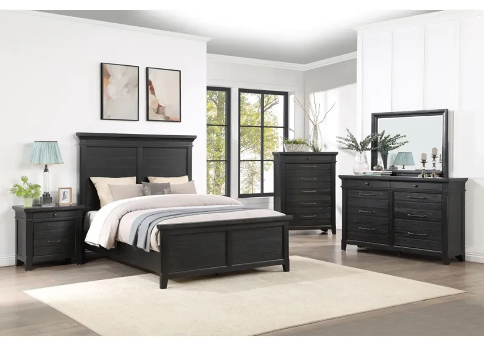 Onyx 3-Piece Queen Panel Bedroom Set