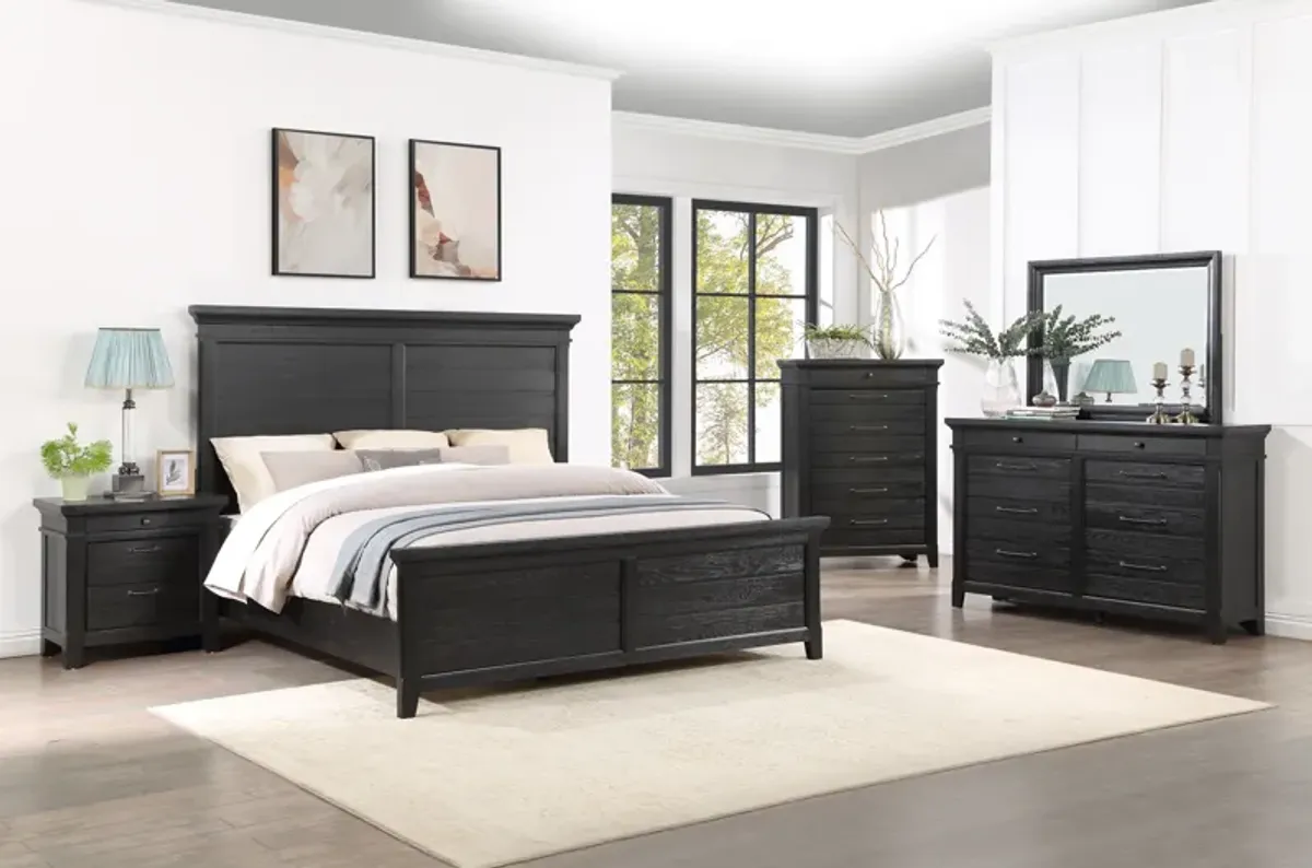 Onyx 3-Piece King Panel Bedroom Set