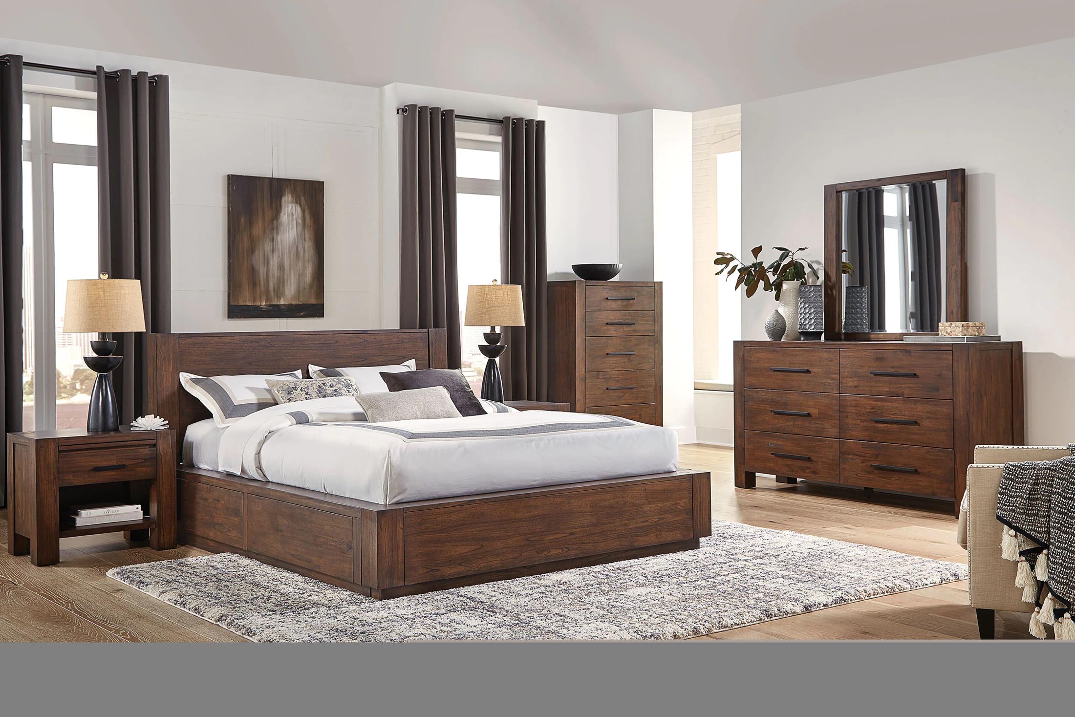 Cassia 5-Piece Queen Two Sided Bedroom Set