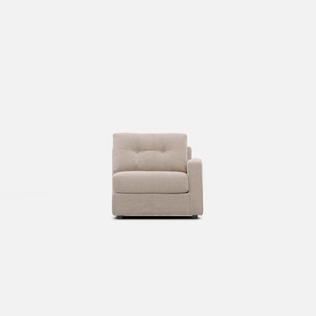 Modular One Right Arm Facing Chair - Stone