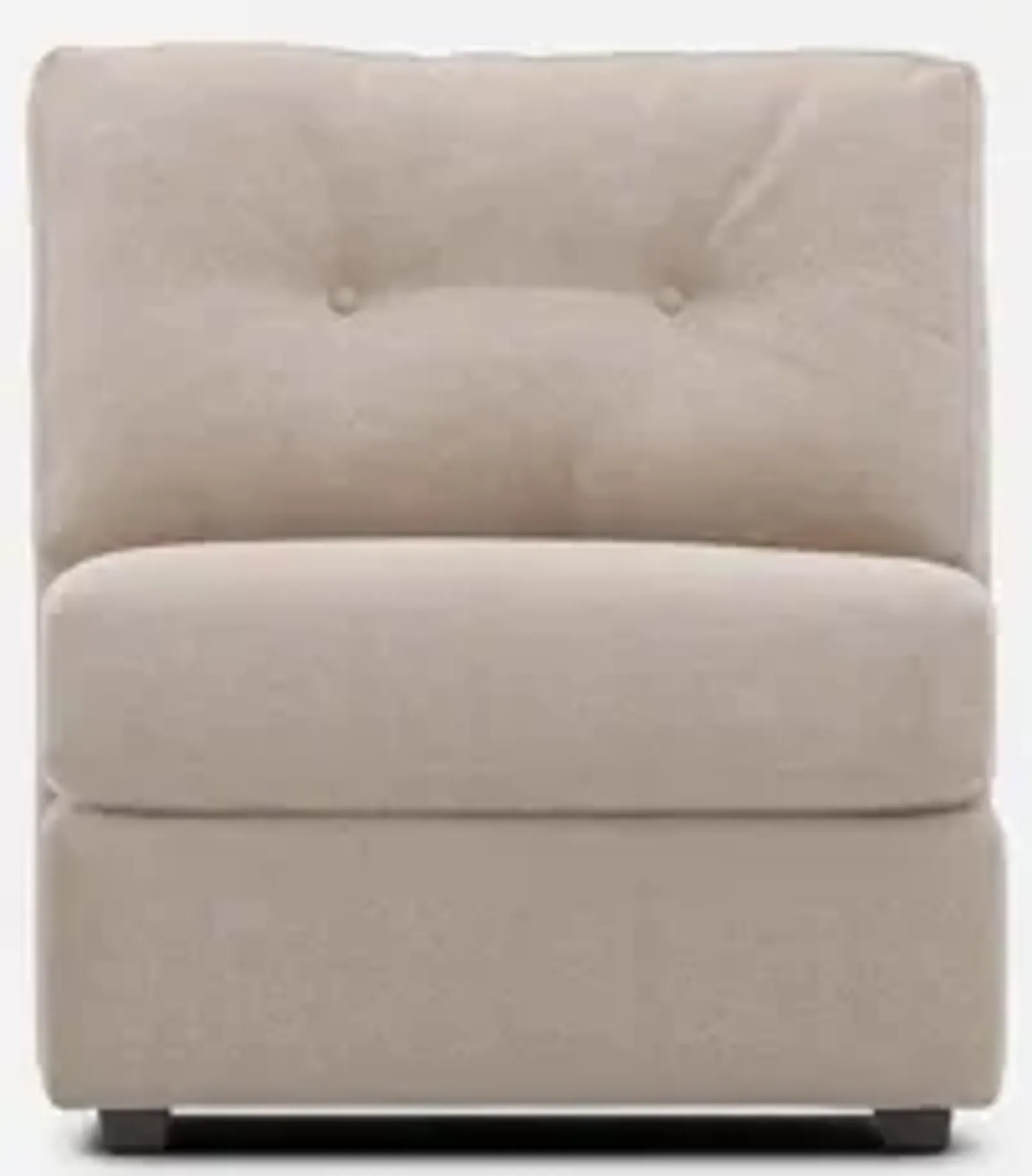 Modular One Armless Chair - Stone