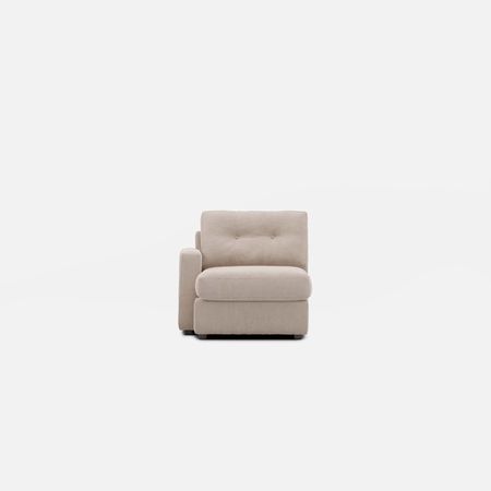 Modular One Left Arm Facing Chaise - Stone