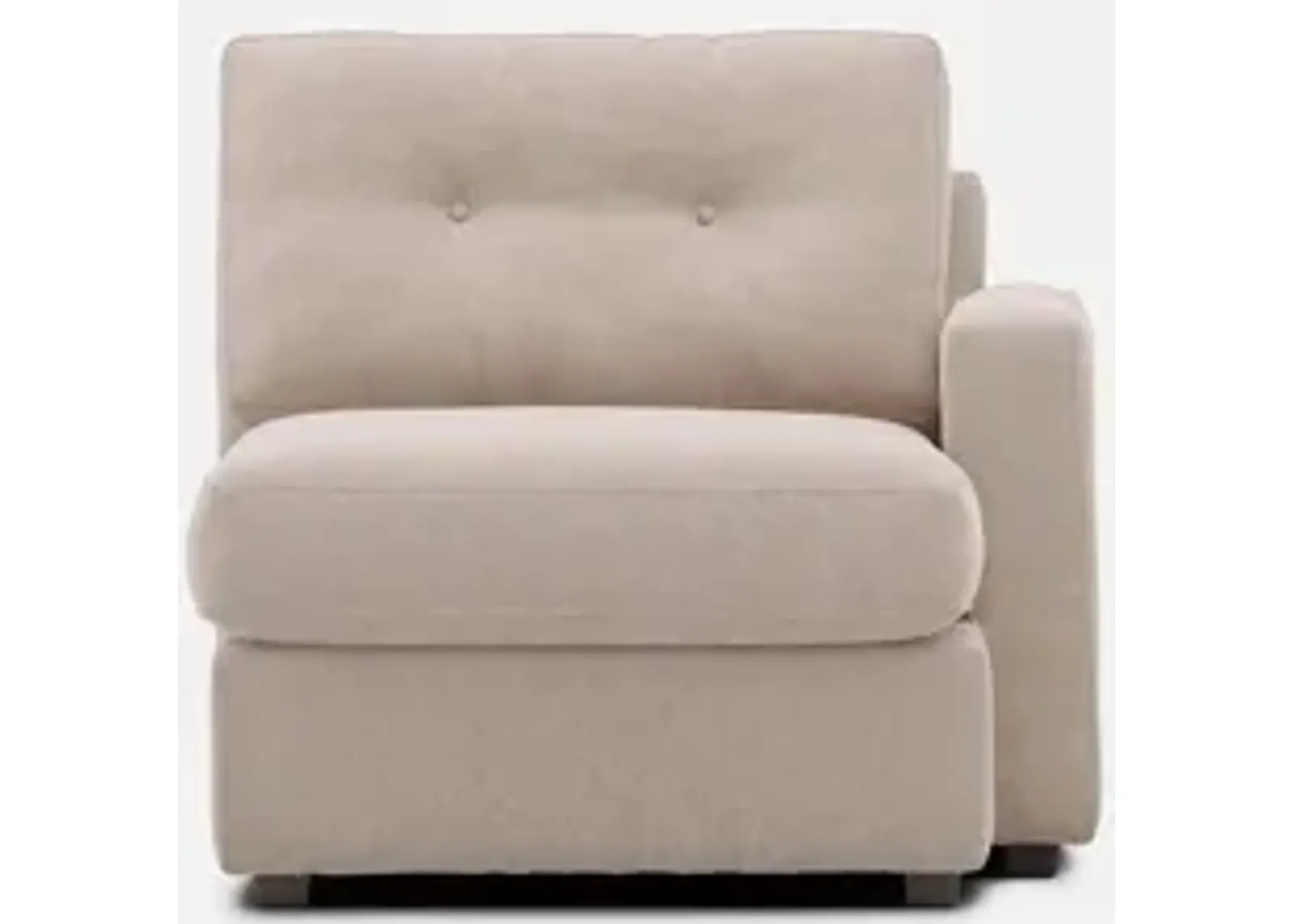 Modular One Right Arm Facing Chaise - Stone