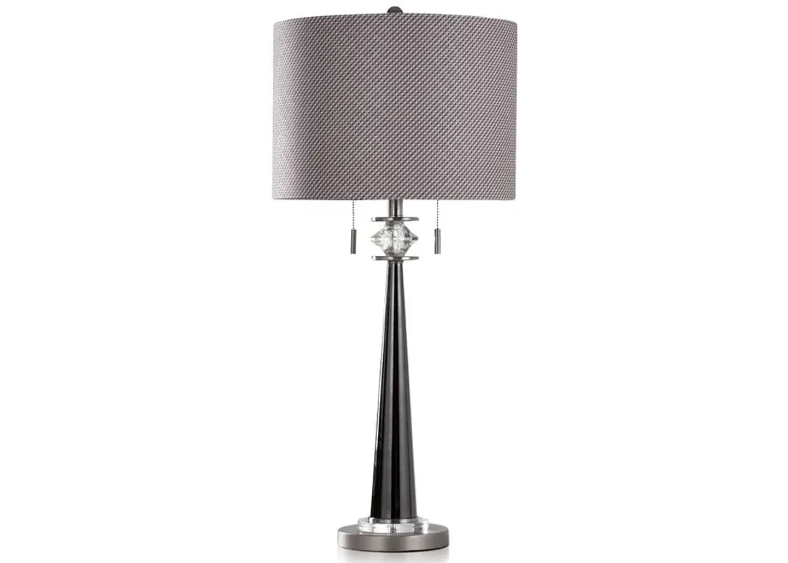 Silver Tapered Table Lamp