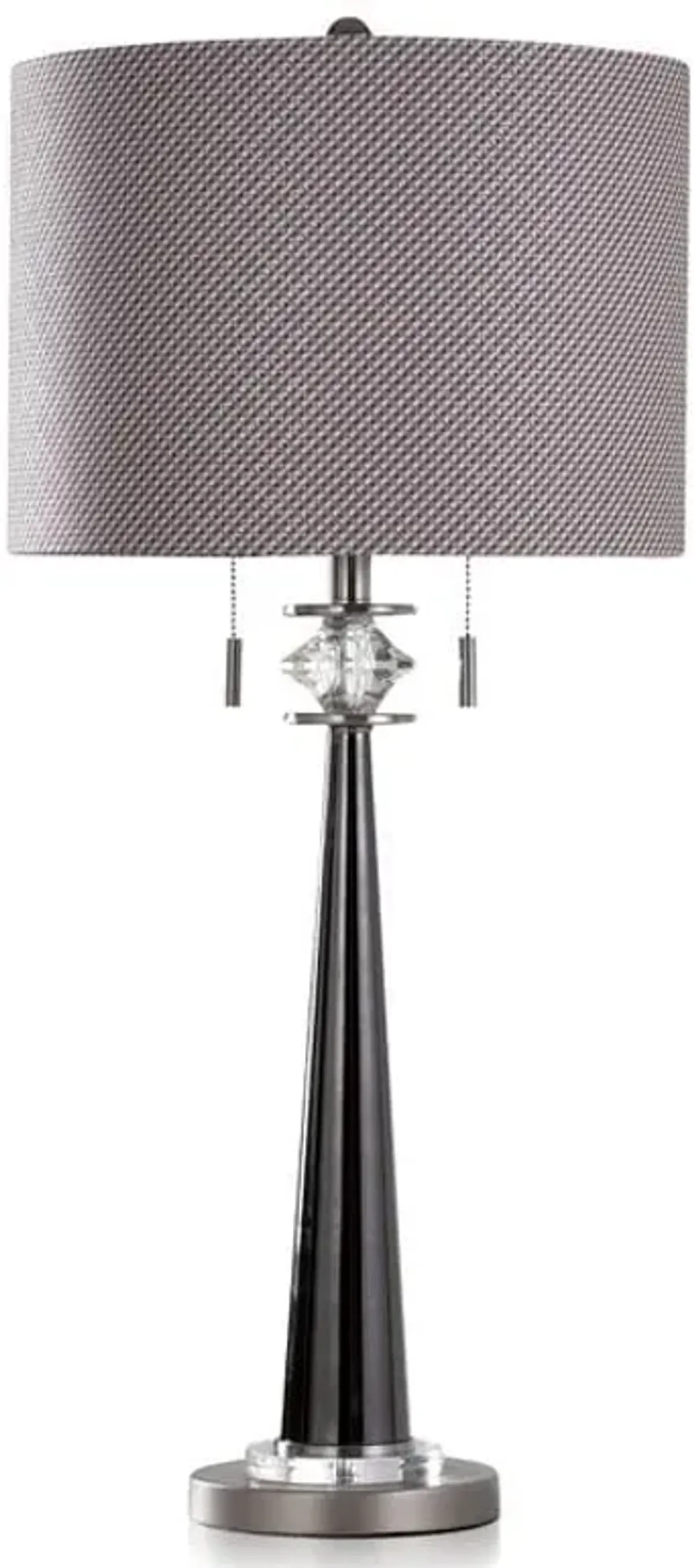 Silver Tapered Table Lamp