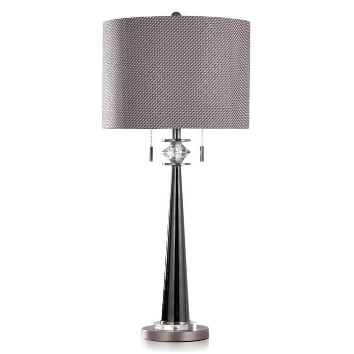 Silver Tapered Table Lamp