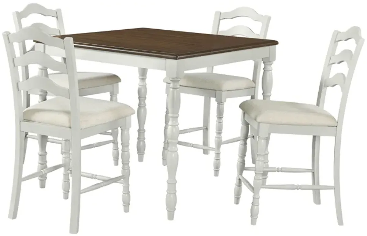 Lancaster 5-Piece Counter Dining Set