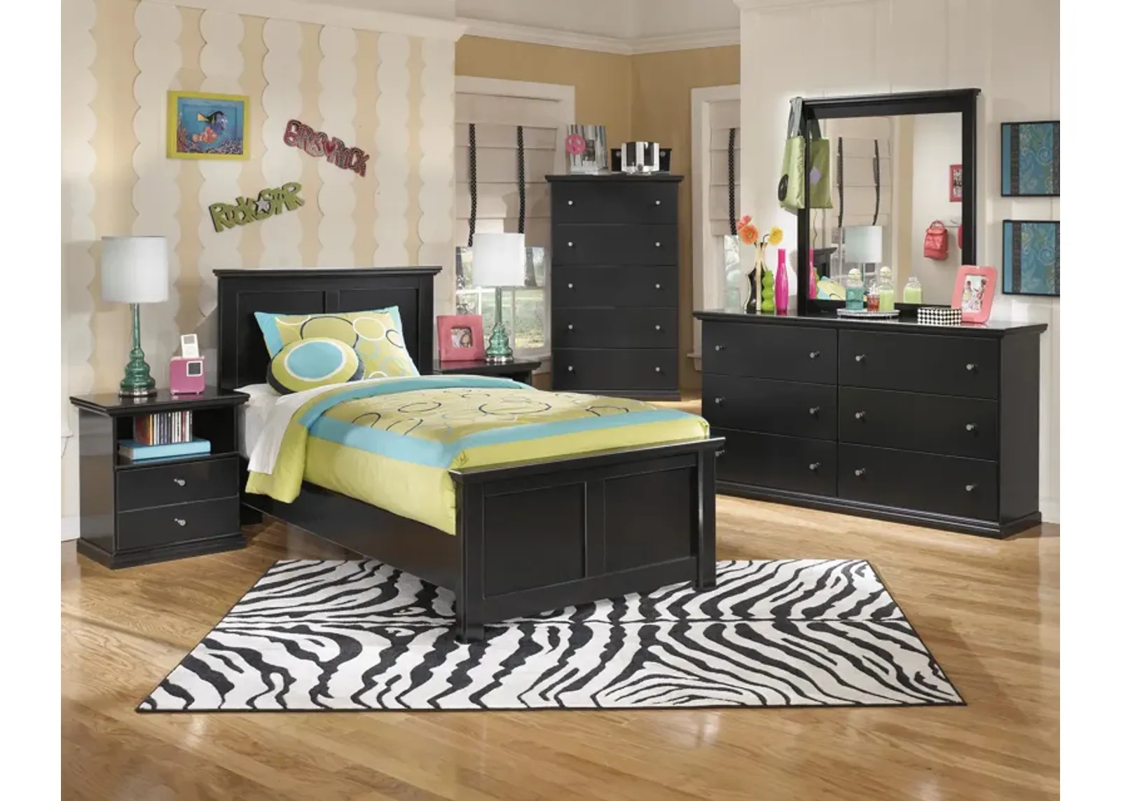 Maribel Twin Panel Bed