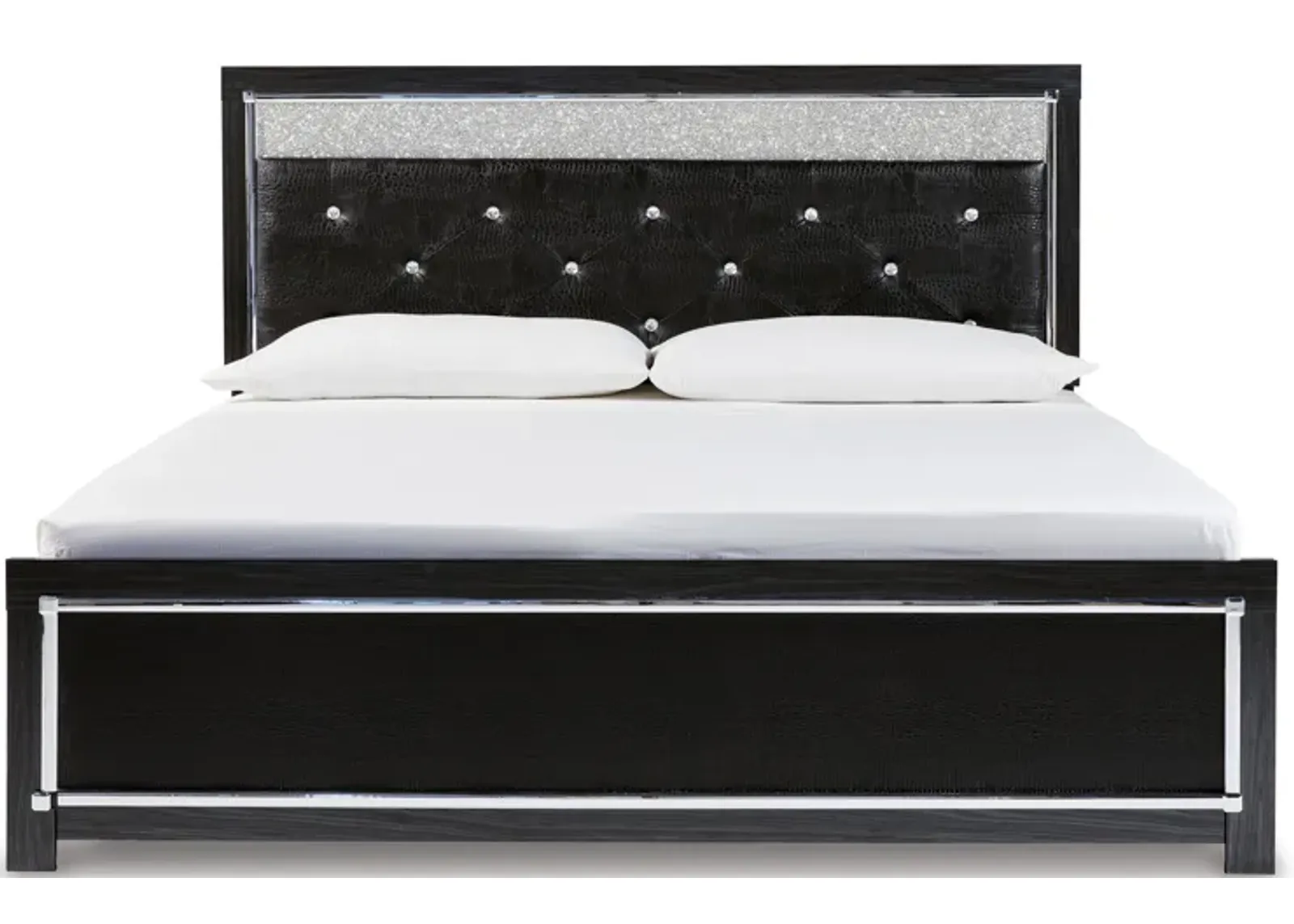 Kaydell King Upholstered Panel Storage Platform Bed