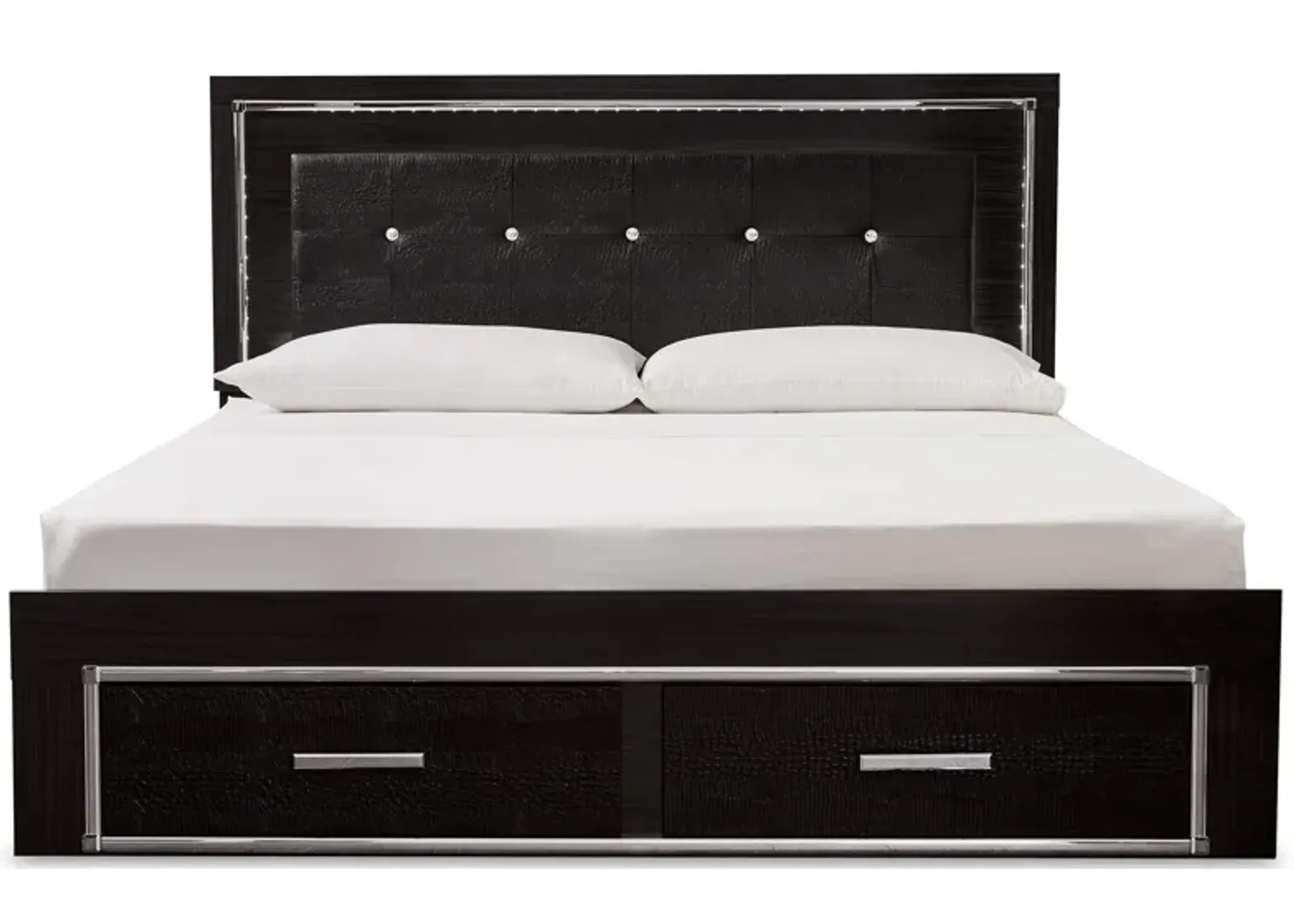 Kaydell Queen Upholstered Panel Bed with Storage