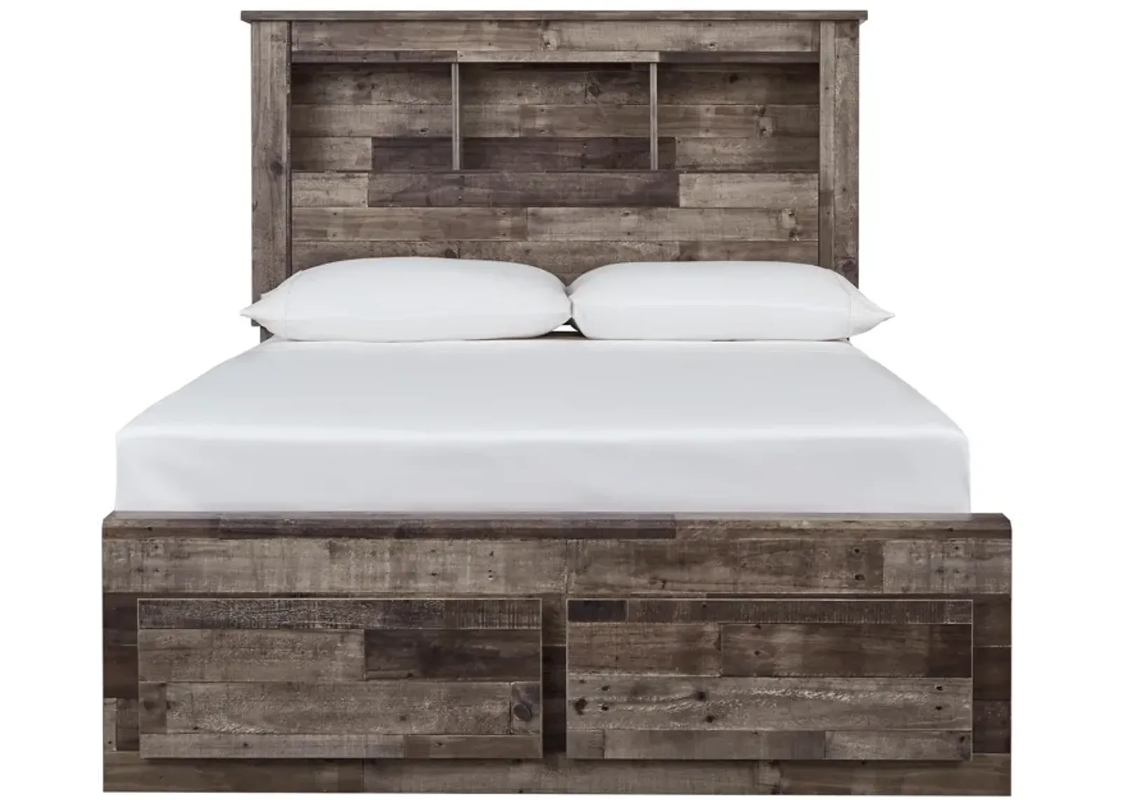 Derekson Queen Panel Bed with 4 Storage Drawers