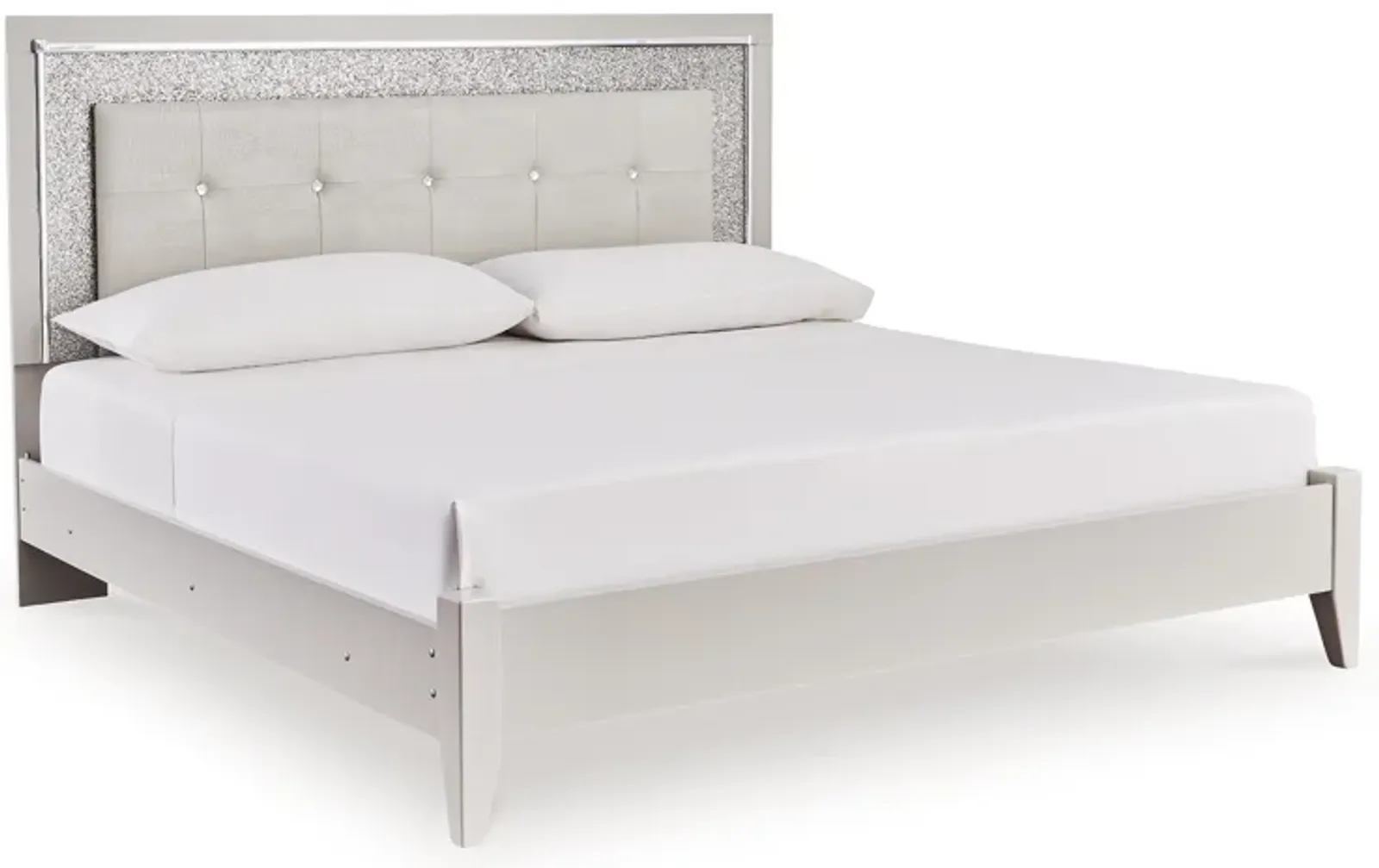 Zyniden King Upholstered Panel Bed