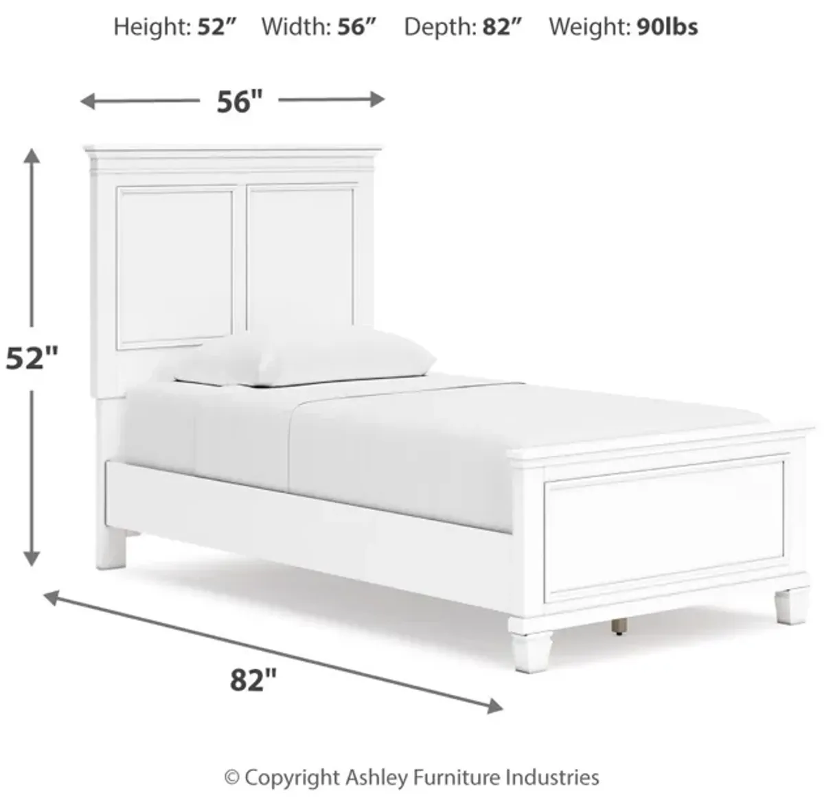 Fortman Twin Panel Bed