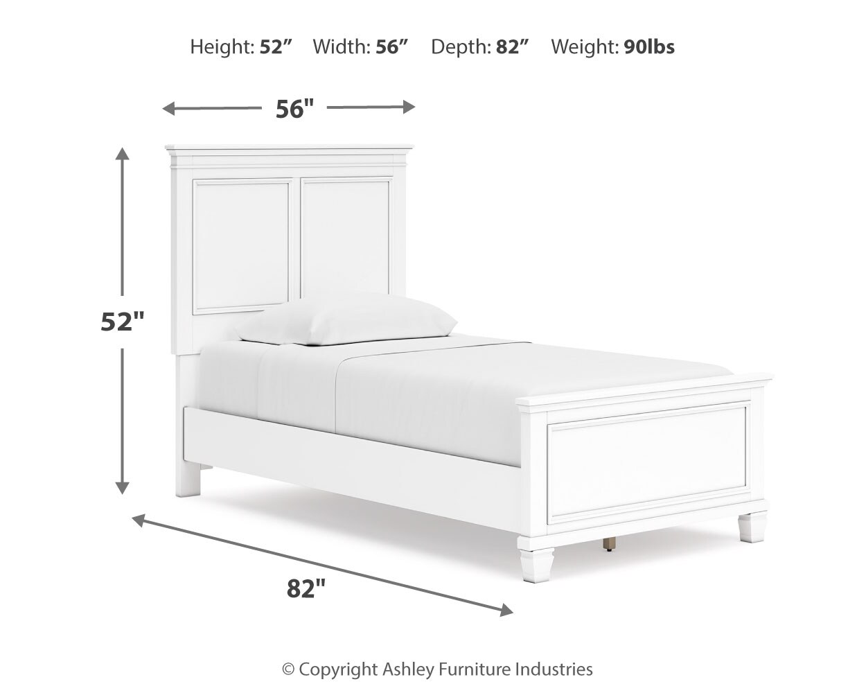 Fortman Twin Panel Bed