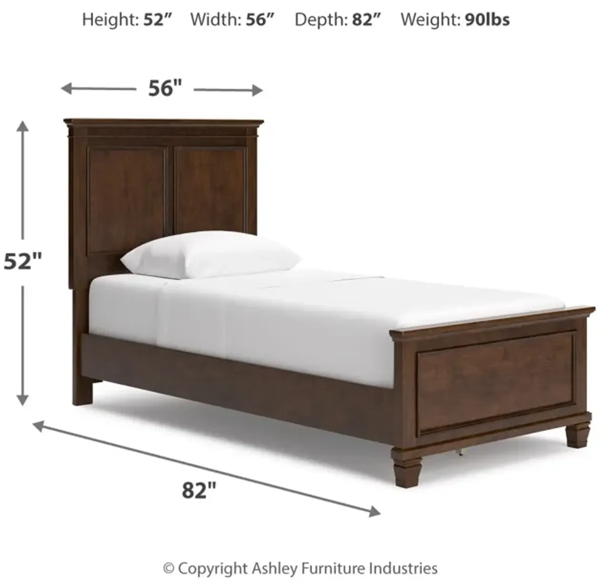 Danabrin Twin Panel Bed