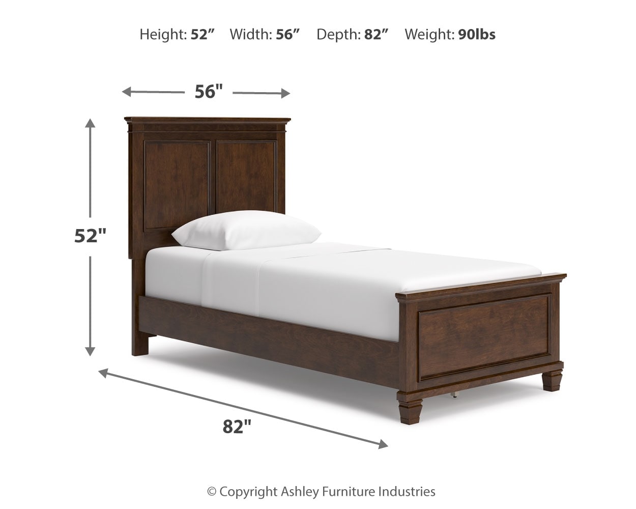 Danabrin Twin Panel Bed