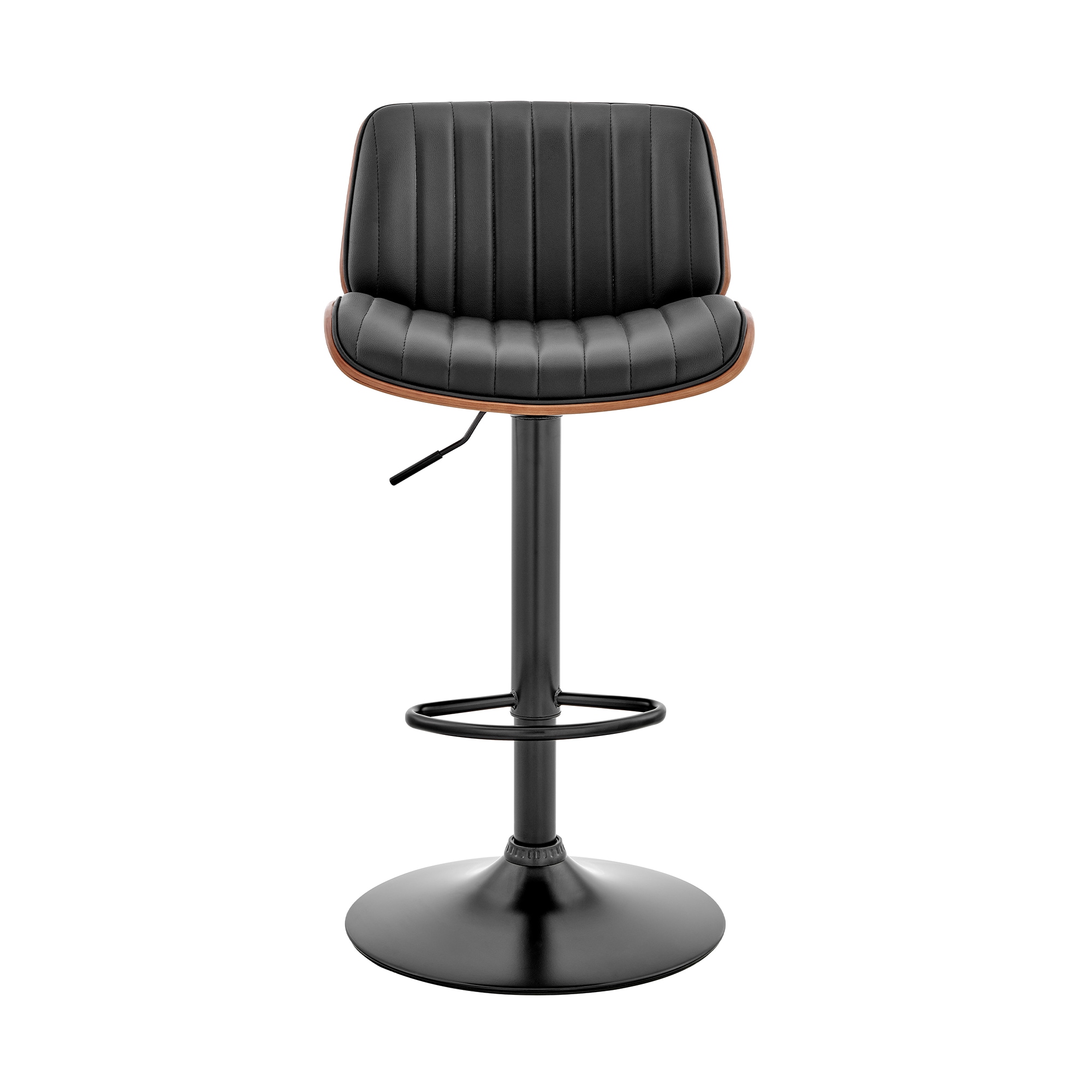 Brock Adjustable Bar Stool in Black