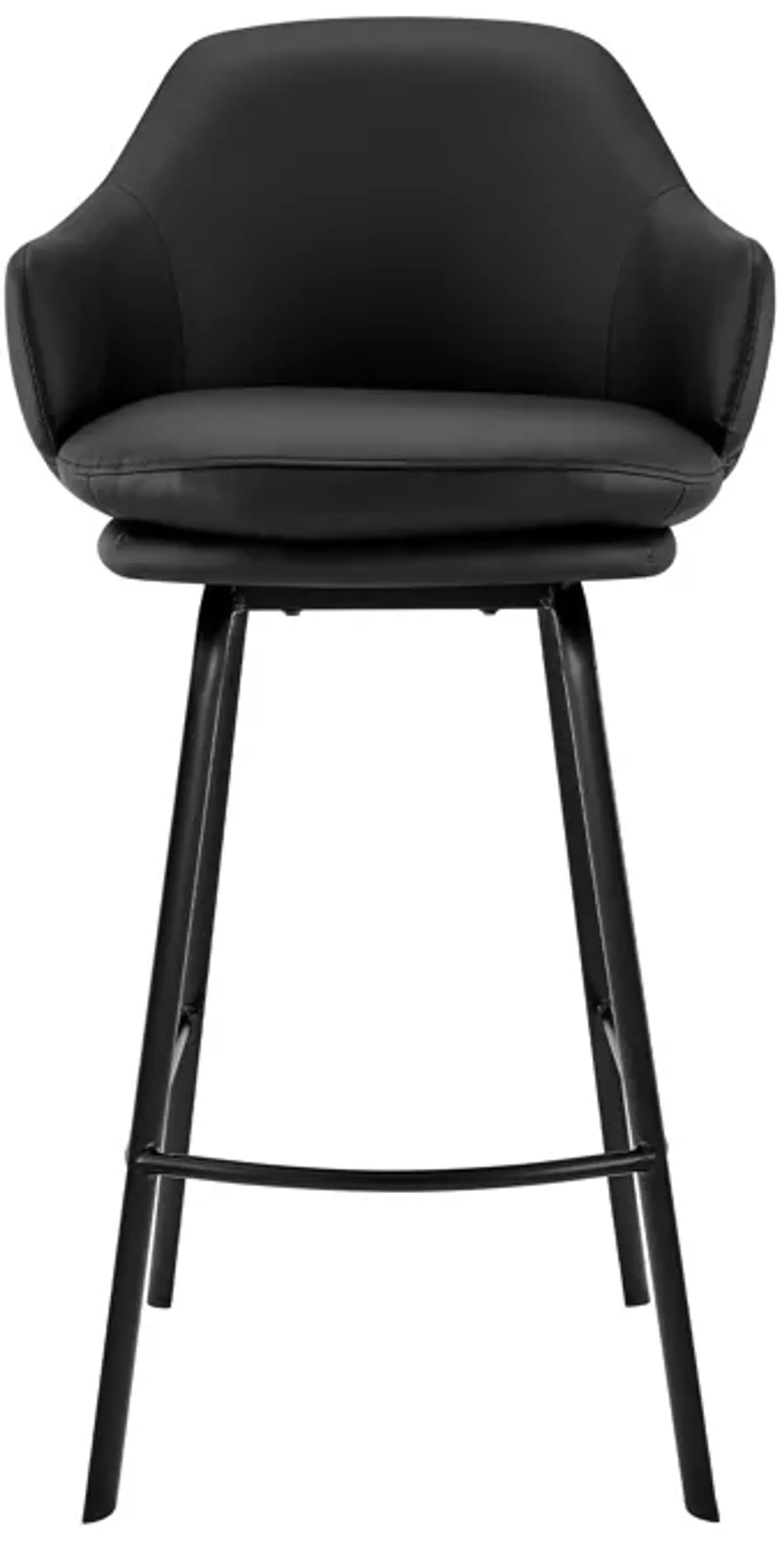 Brigden Swivel 26" Counter Stool in Black