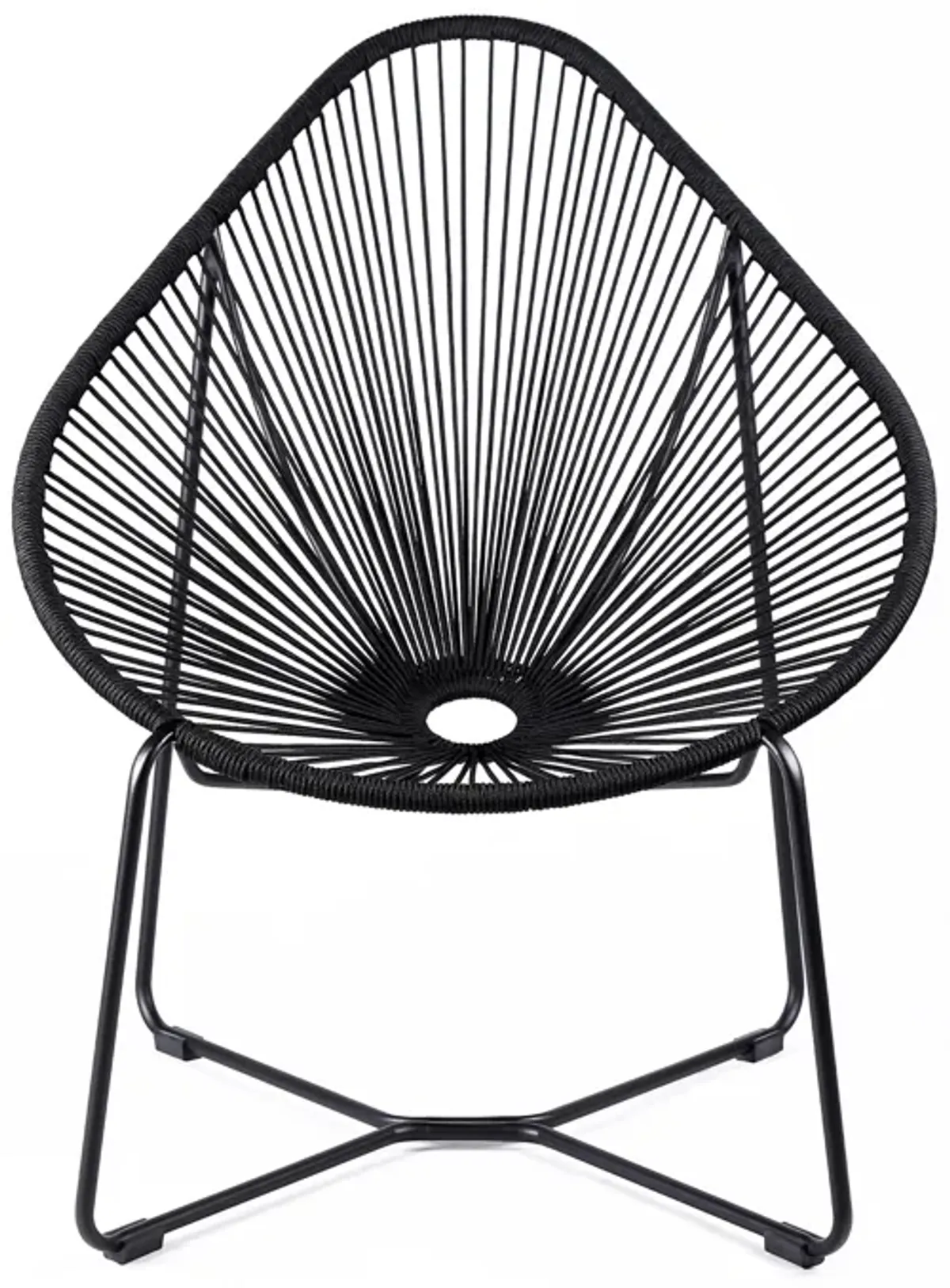 Acapulco Indoor Outdoor Steel Papasan Lounge Chair