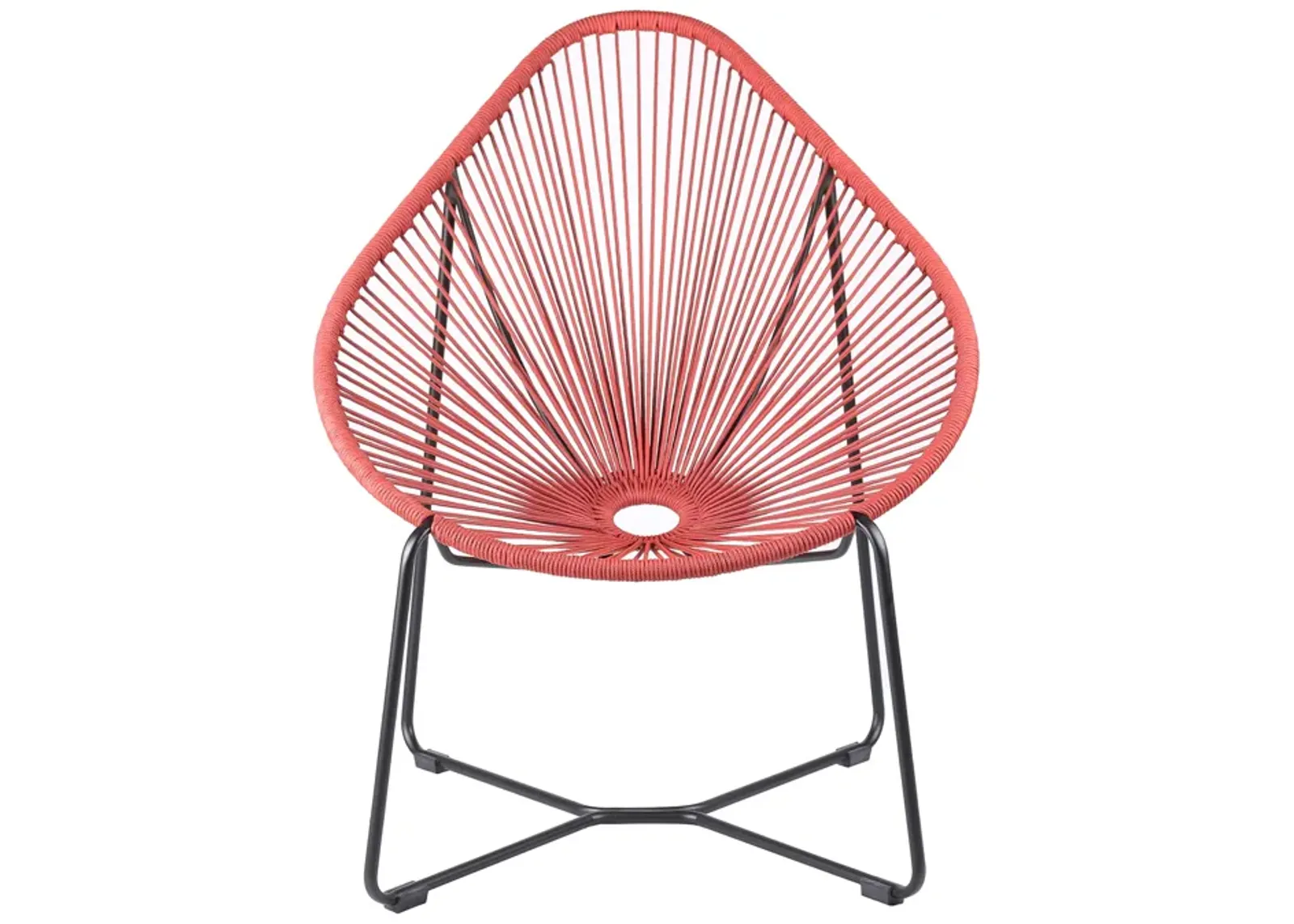 Acapulco Indoor Outdoor Steel Papasan Lounge Chair