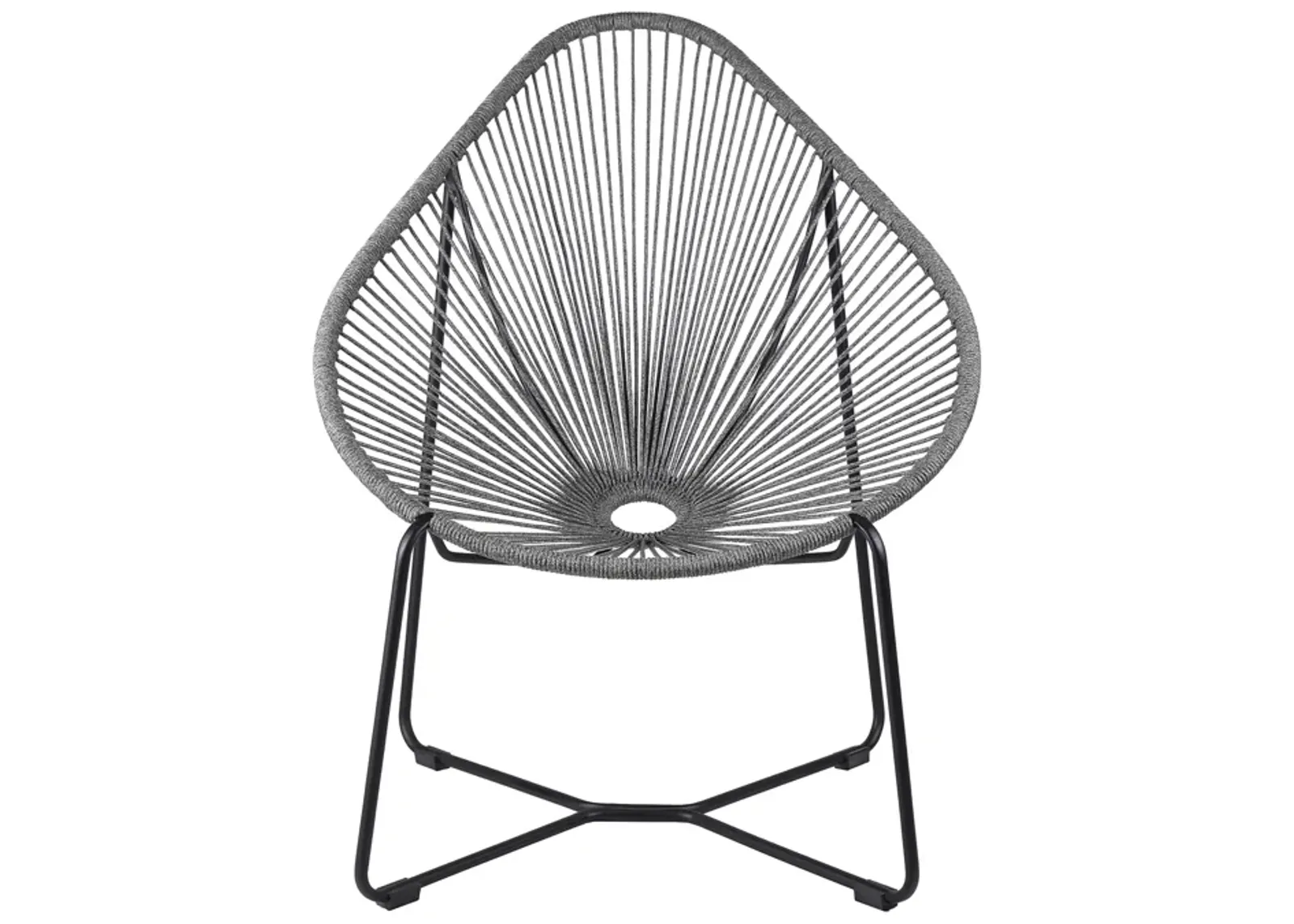 Acapulco Indoor Outdoor Steel Papasan Lounge Chair