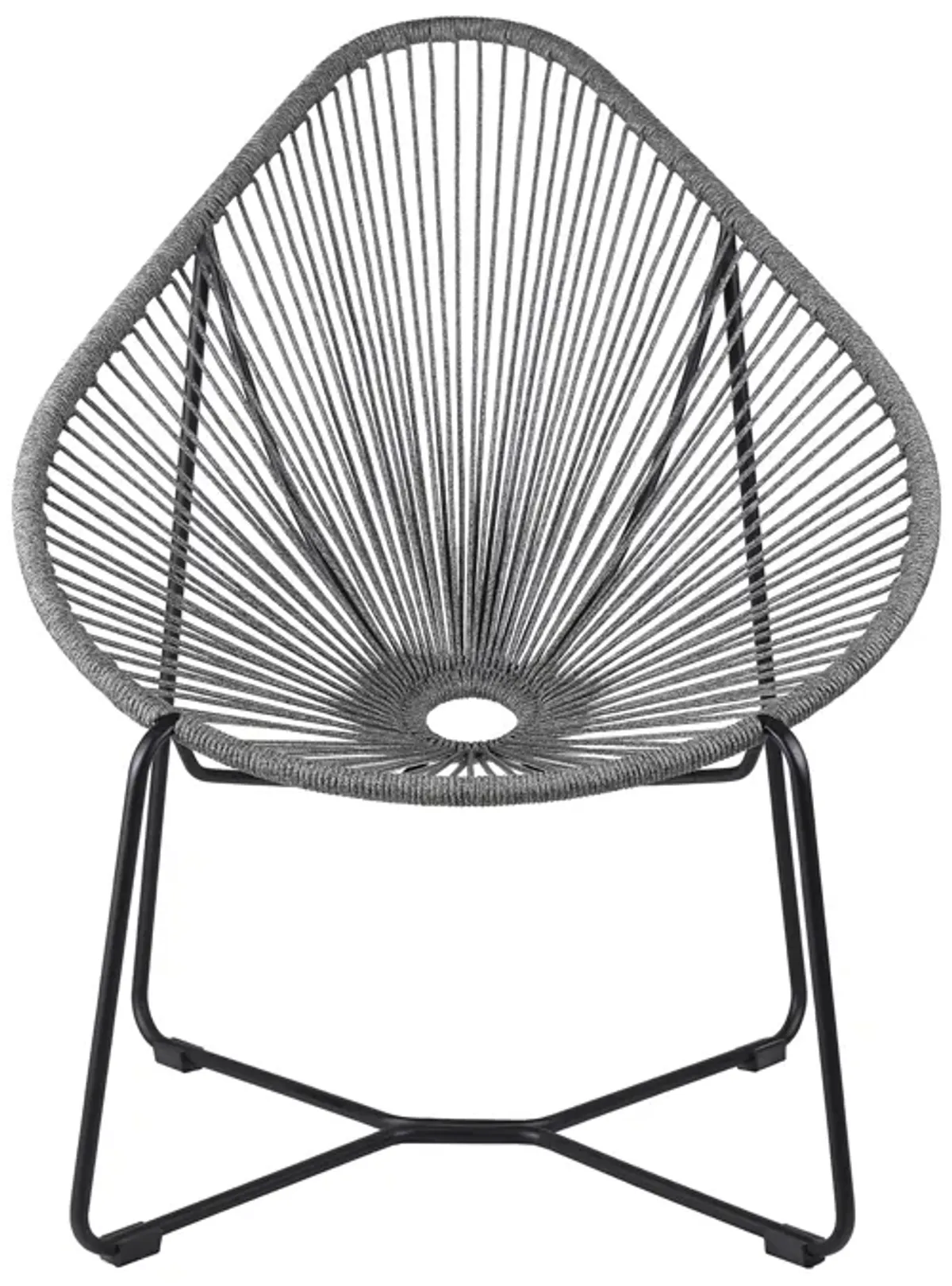 Acapulco Indoor Outdoor Steel Papasan Lounge Chair