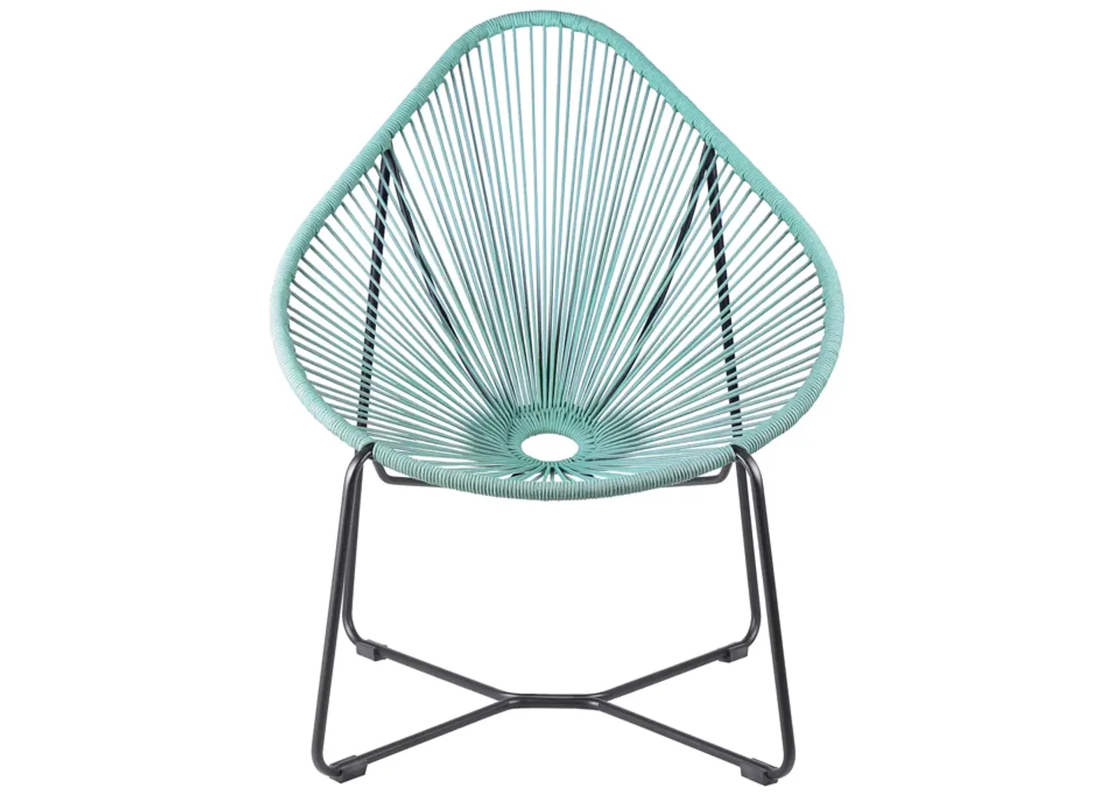 Acapulco Indoor Outdoor Steel Papasan Lounge Chair