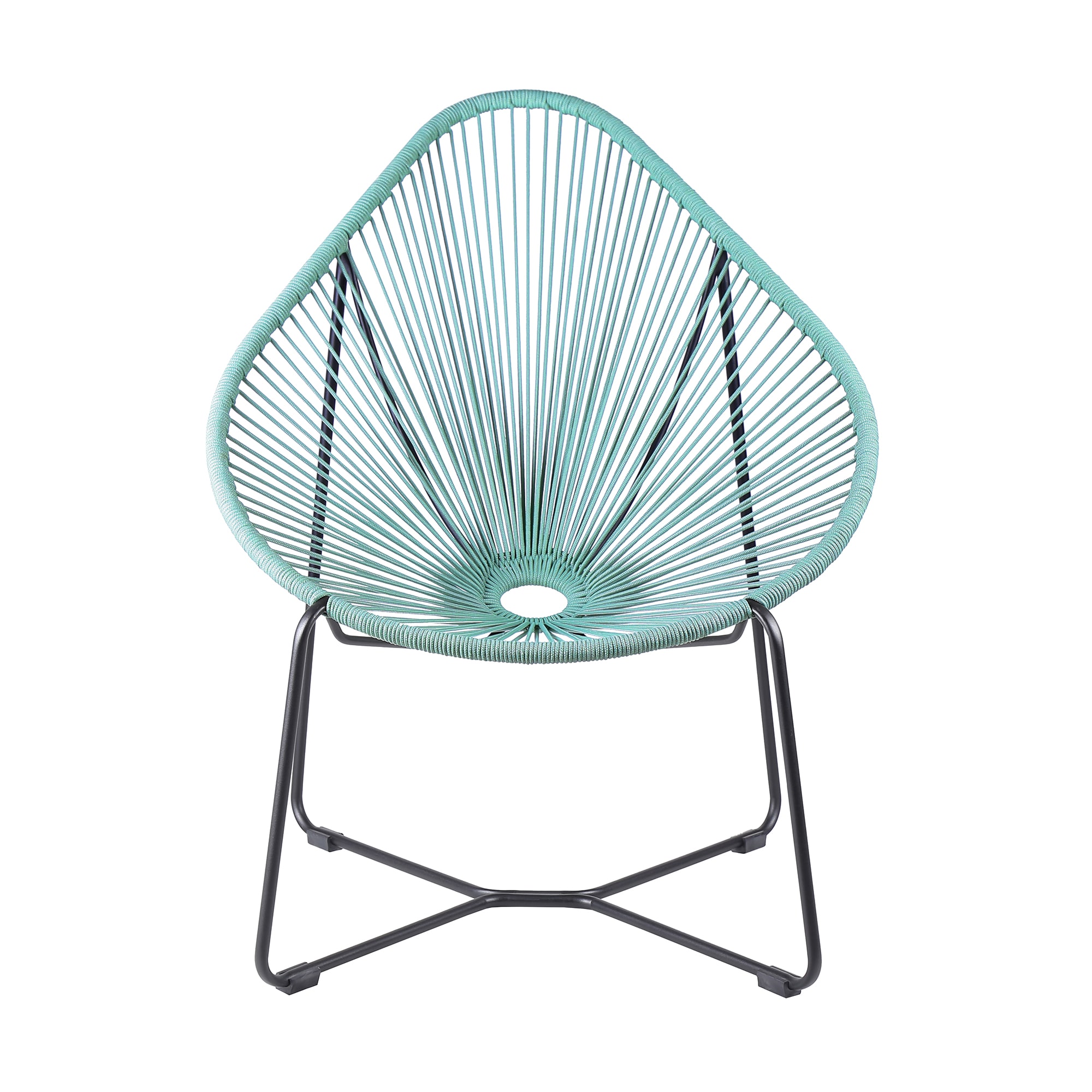 Acapulco Indoor Outdoor Steel Papasan Lounge Chair